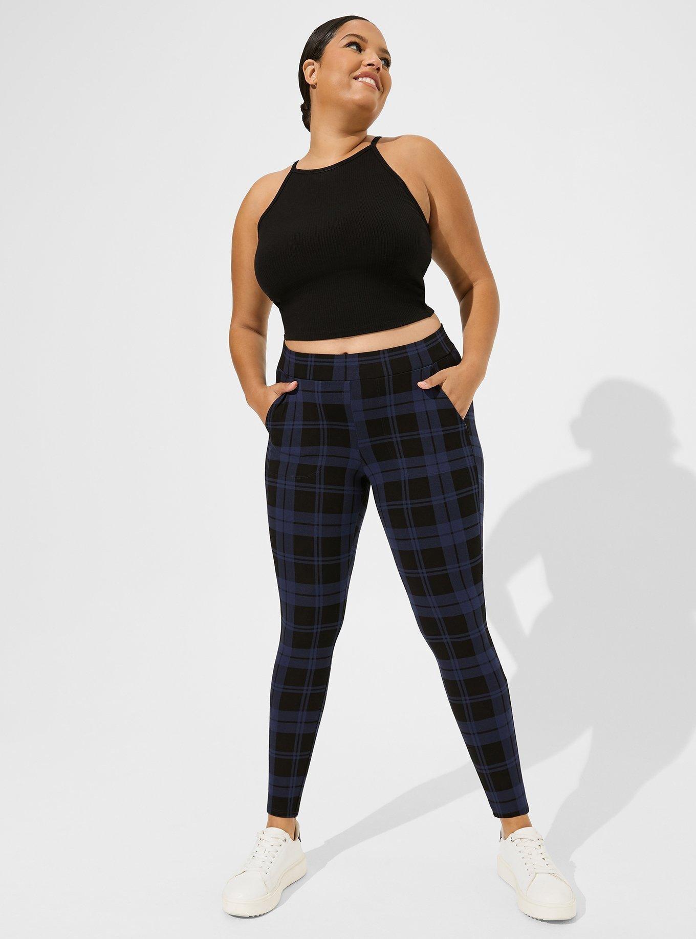 Plus Size - Premium Legging - Lattice Side Black - Torrid