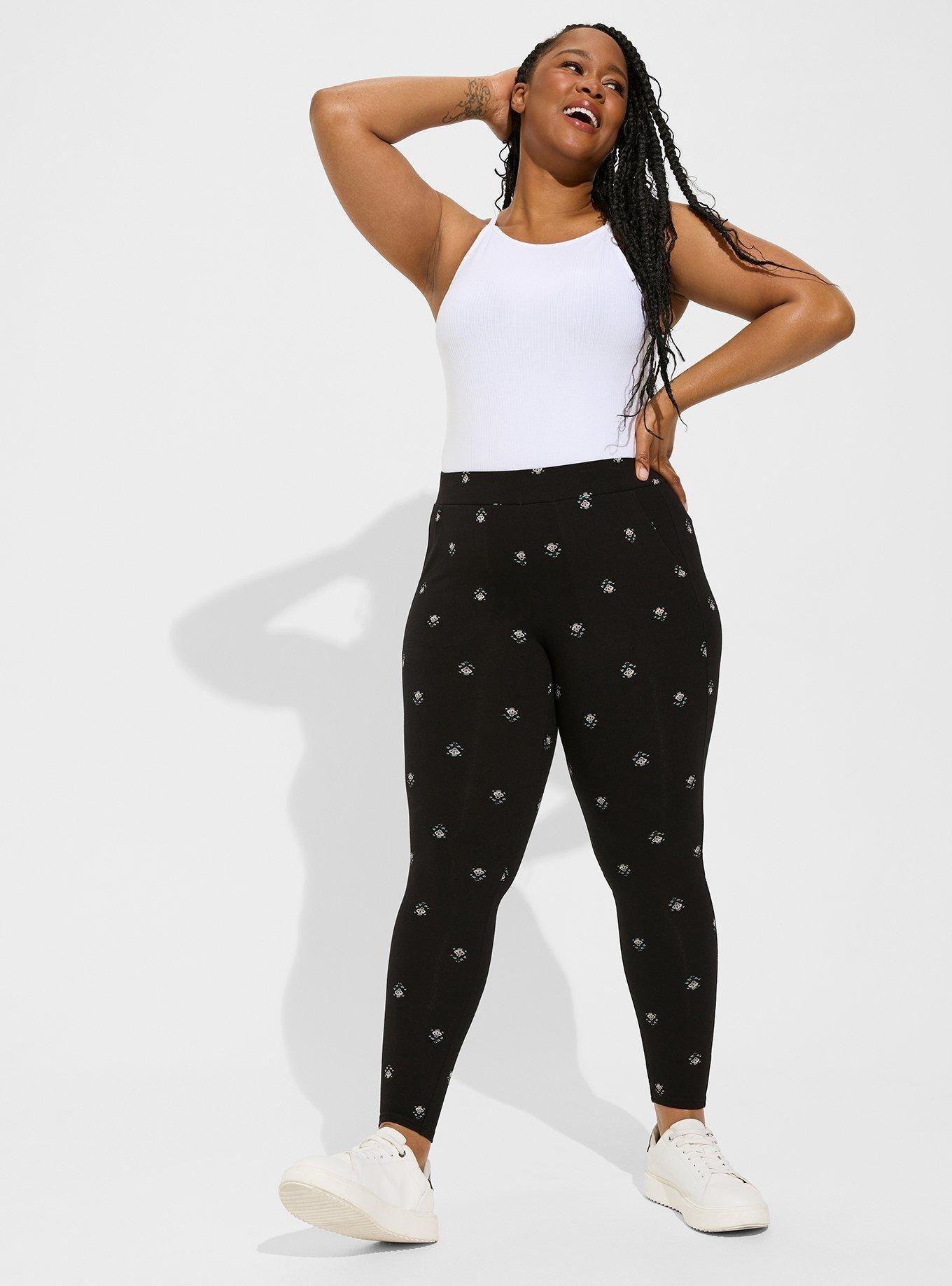 Plus Size - Full Length Signature Waist Moto Legging - Torrid