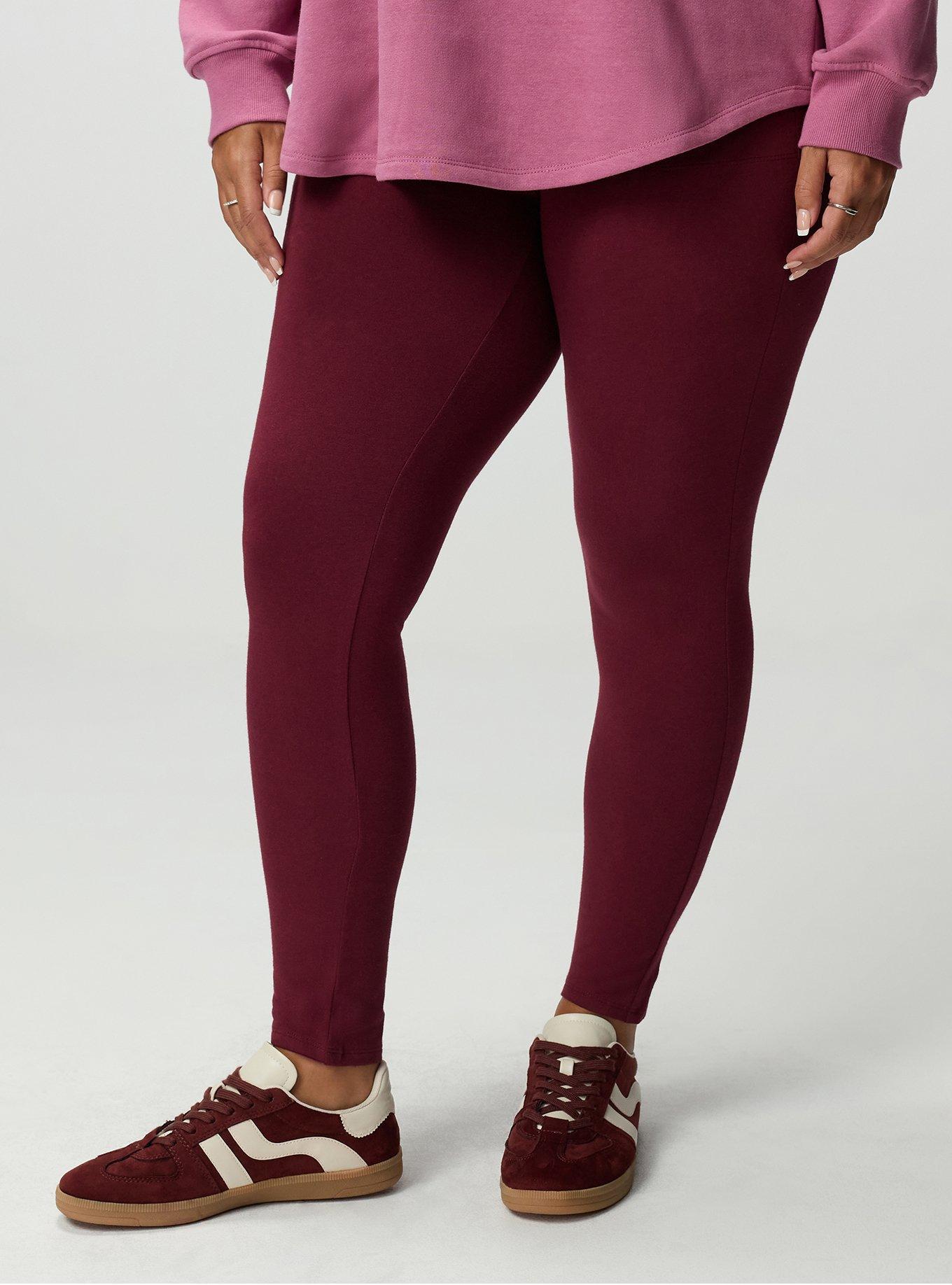 Full-Length Pocket Legging, MAROON BANNER, alternate