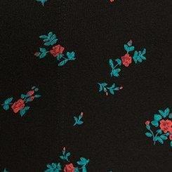Plus Size Full-Length Pocket Legging, ROSE DITSY FLORAL DEEP BLACK, swatch
