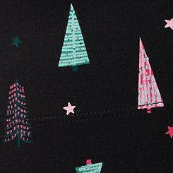 Full-Length Pocket Legging, COZY TREES DEEP BLACK, swatch