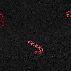 Plus Size Full-Length Pocket Legging, CANDY CANES DEEP BLACK / RED FOIL, swatch