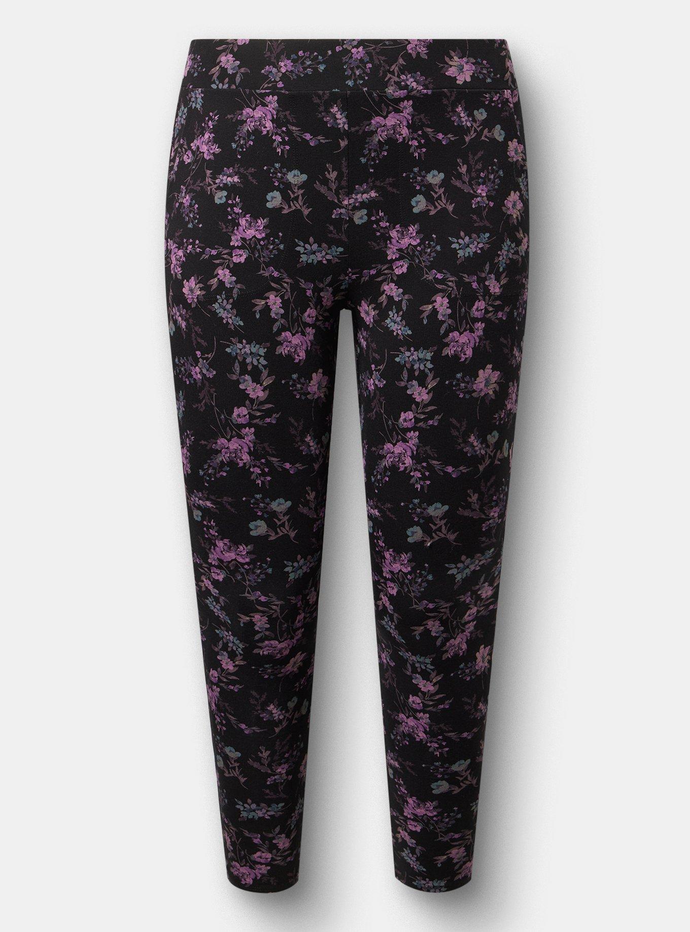 Full-Length Pocket Legging, NITE GLOW FLORAL BLACK, hi-res