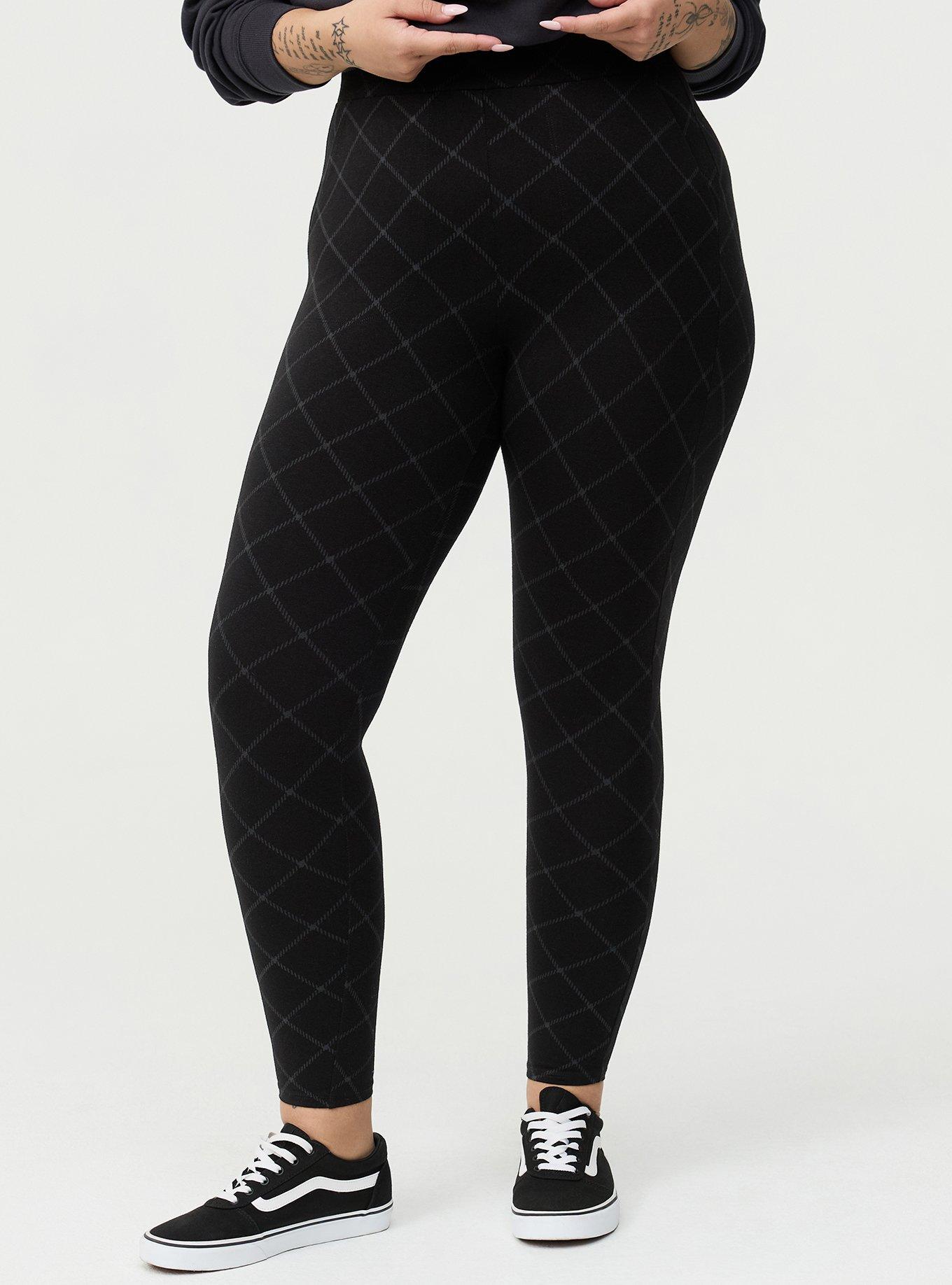 Full-Length Pocket Legging, METAL PLAID BLACK, alternate