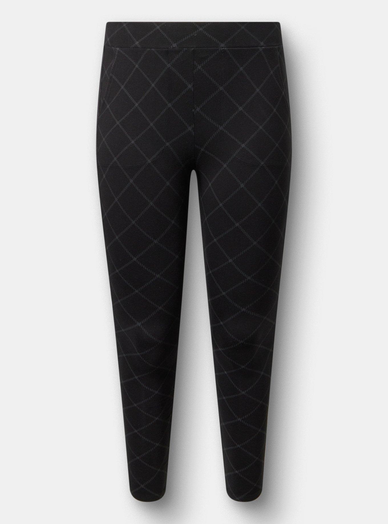Full-Length Pocket Legging, METAL PLAID BLACK, hi-res
