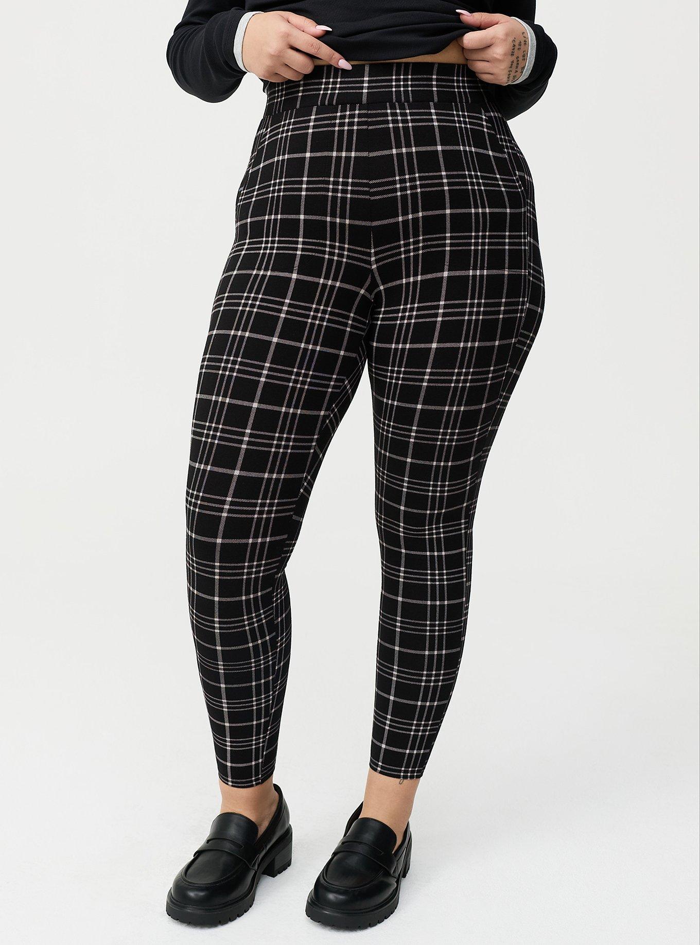 Full-Length Pocket Legging, MODERN PLAID SMALL BLACK, alternate