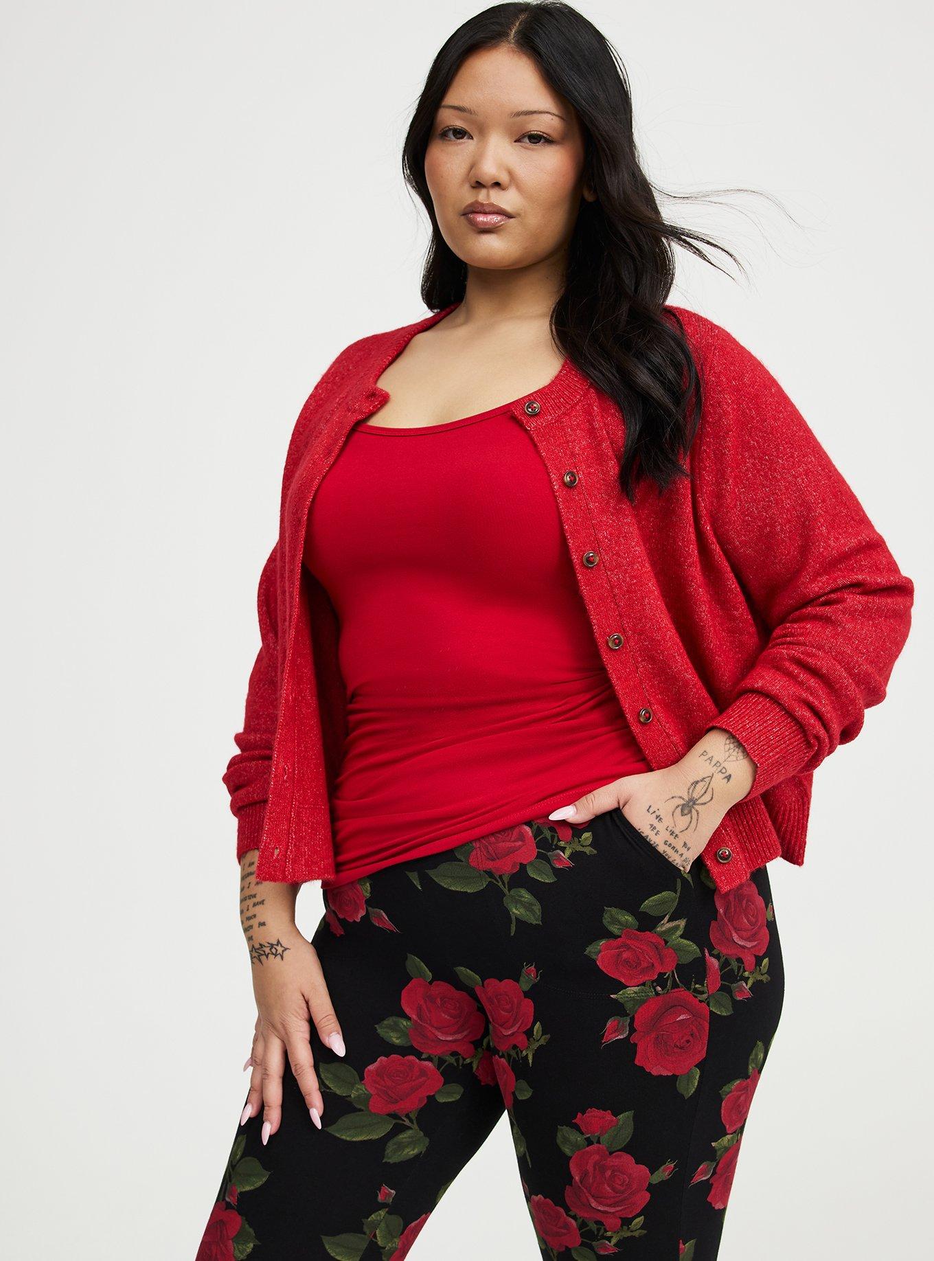 Full-Length Pocket Legging, ENCORE ROSES FLORAL SMALL BLACK, alternate