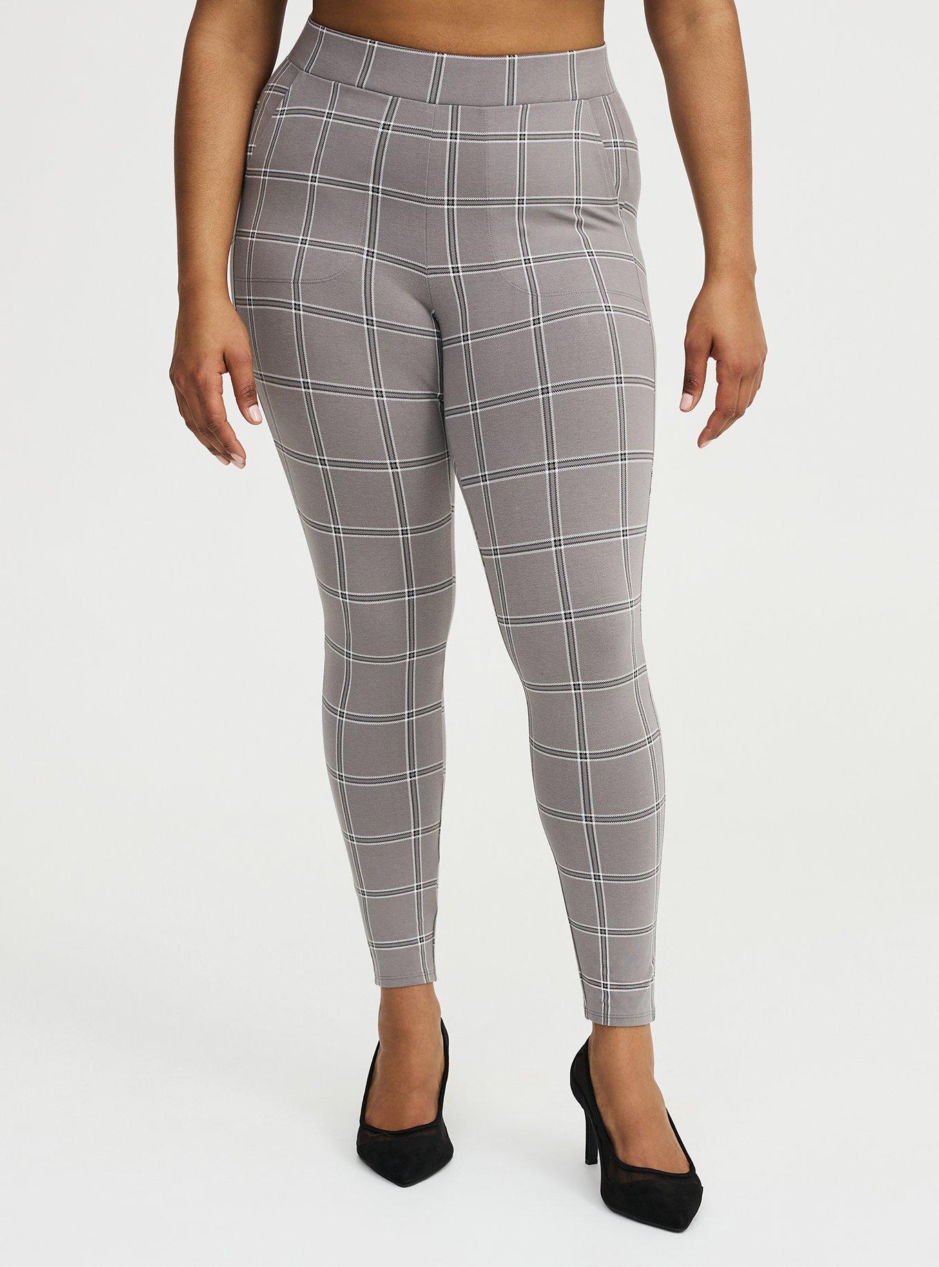 Full-Length Pocket Legging, MO PLAID GREY, alternate