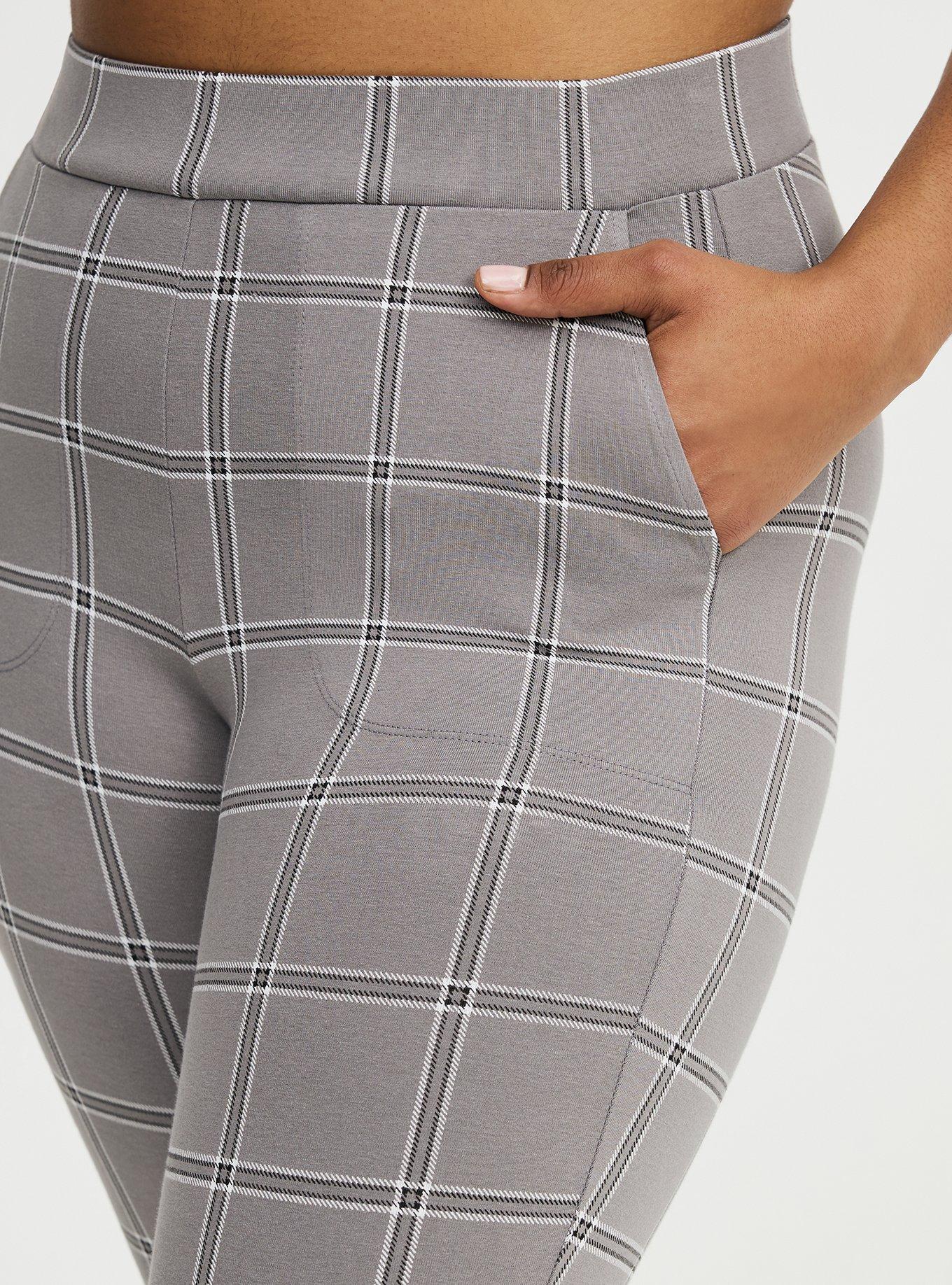 Full-Length Pocket Legging, MO PLAID GREY, alternate