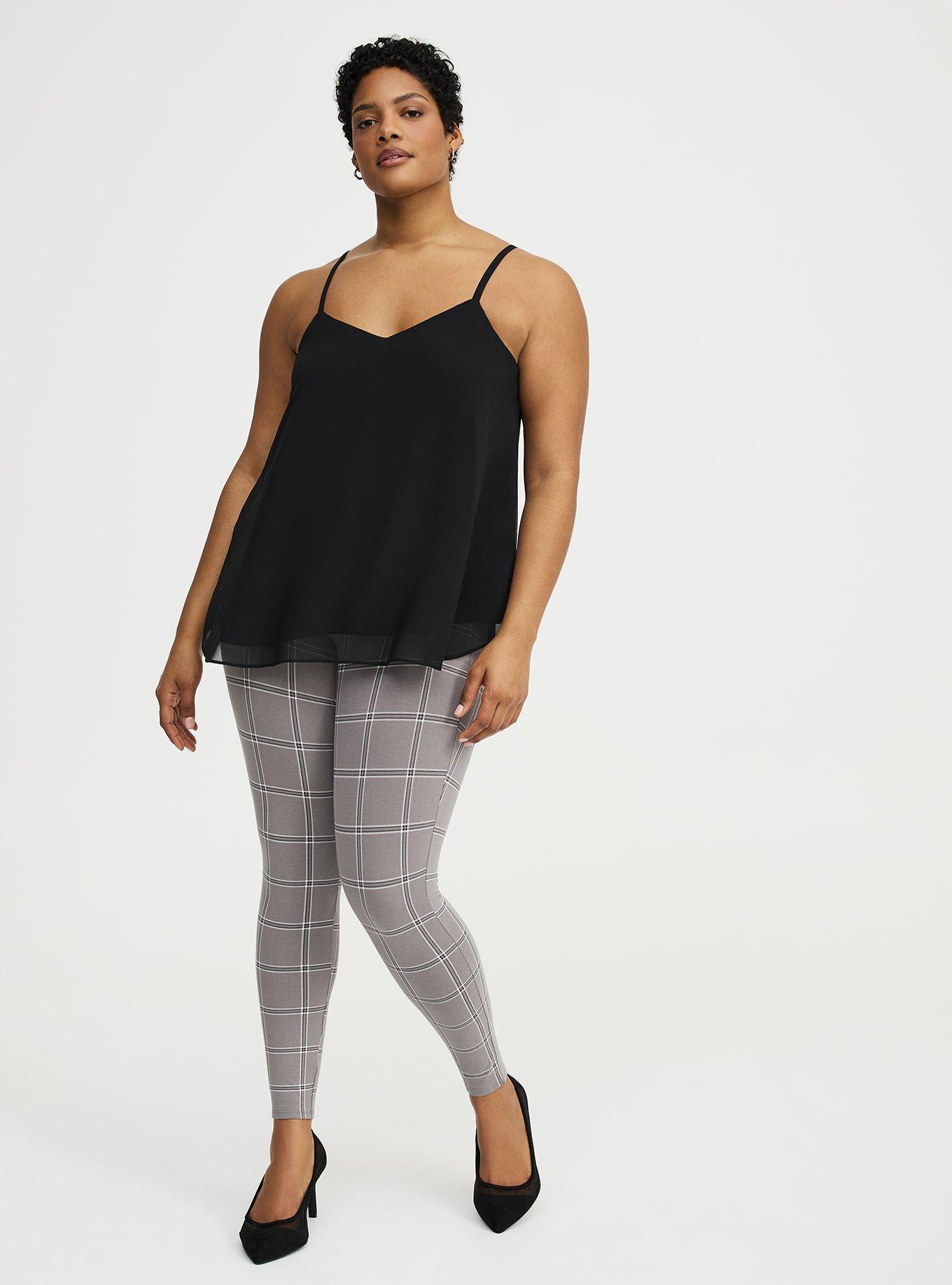 Full-Length Pocket Legging, MO PLAID GREY, alternate