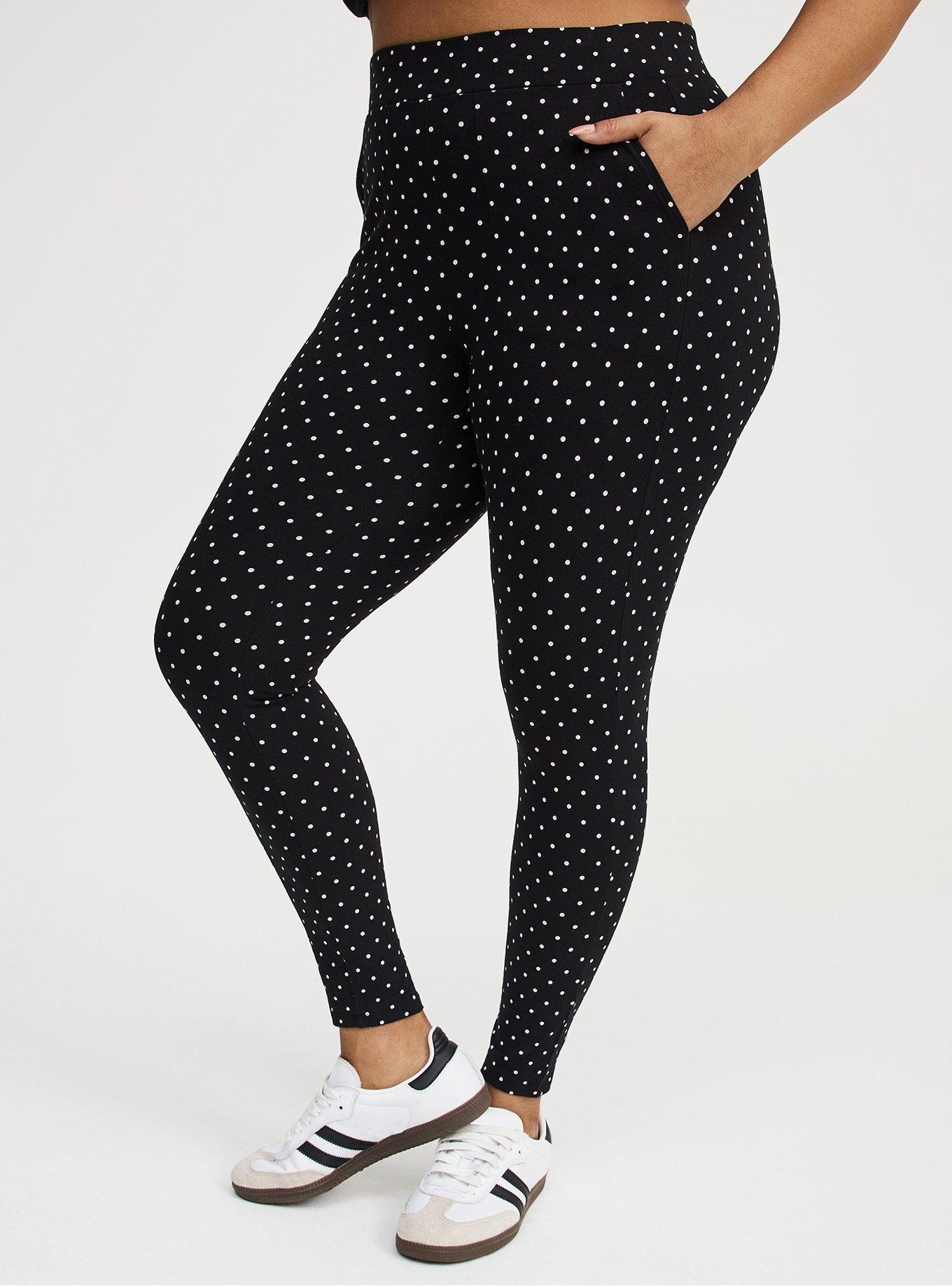 Full-Length Pocket Legging, CHIC DOT BLACK, alternate