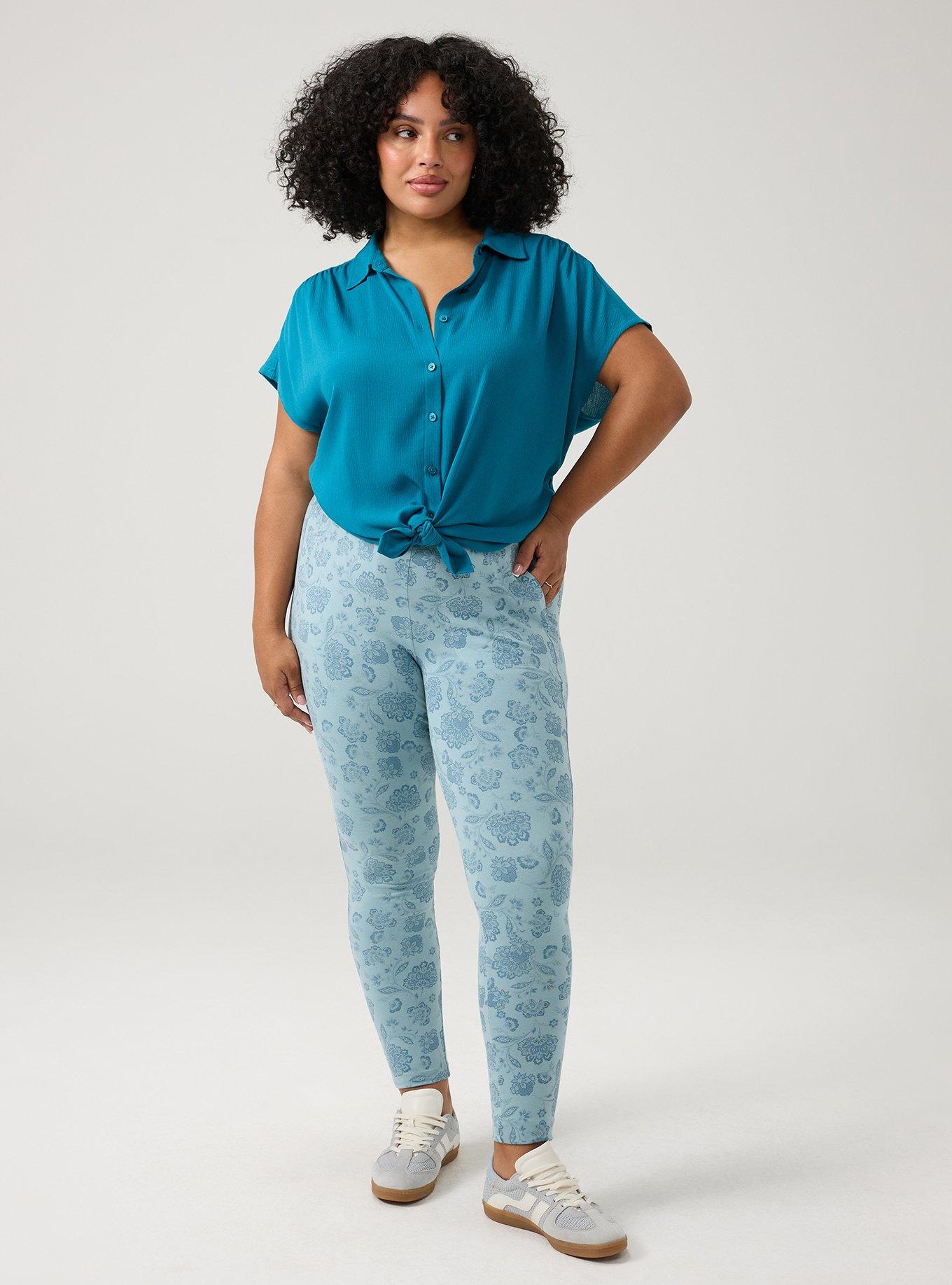Full Length Pocket Legging, PRESLEY PAISLEY BLUE, hi-res