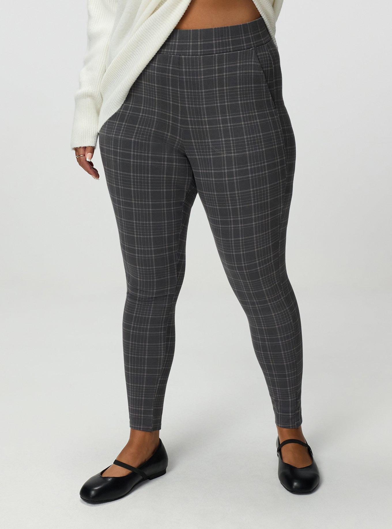 Full-Length Pocket Legging, TOWN PLAID GREY, alternate