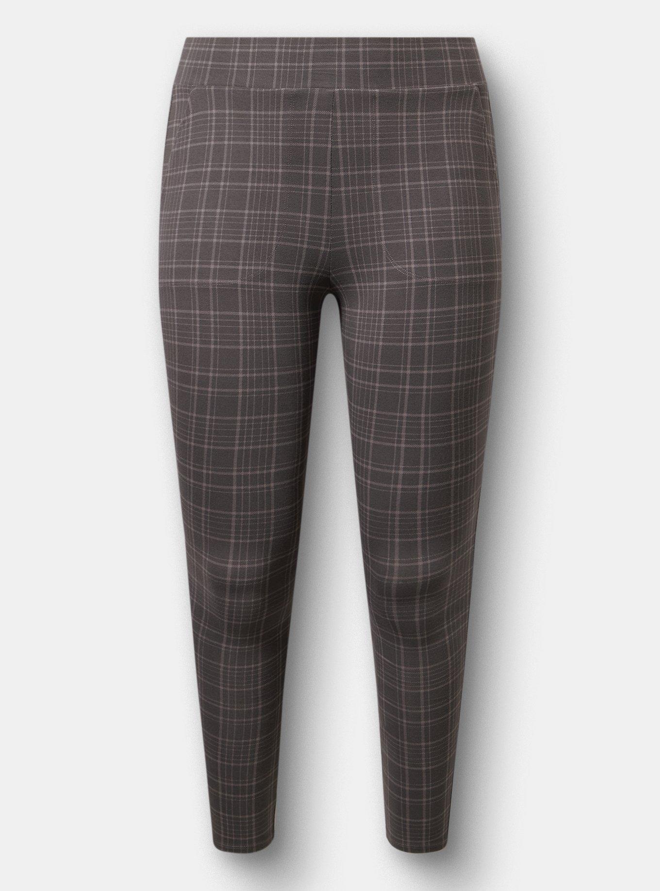 Full-Length Pocket Legging, TOWN PLAID GREY, flat