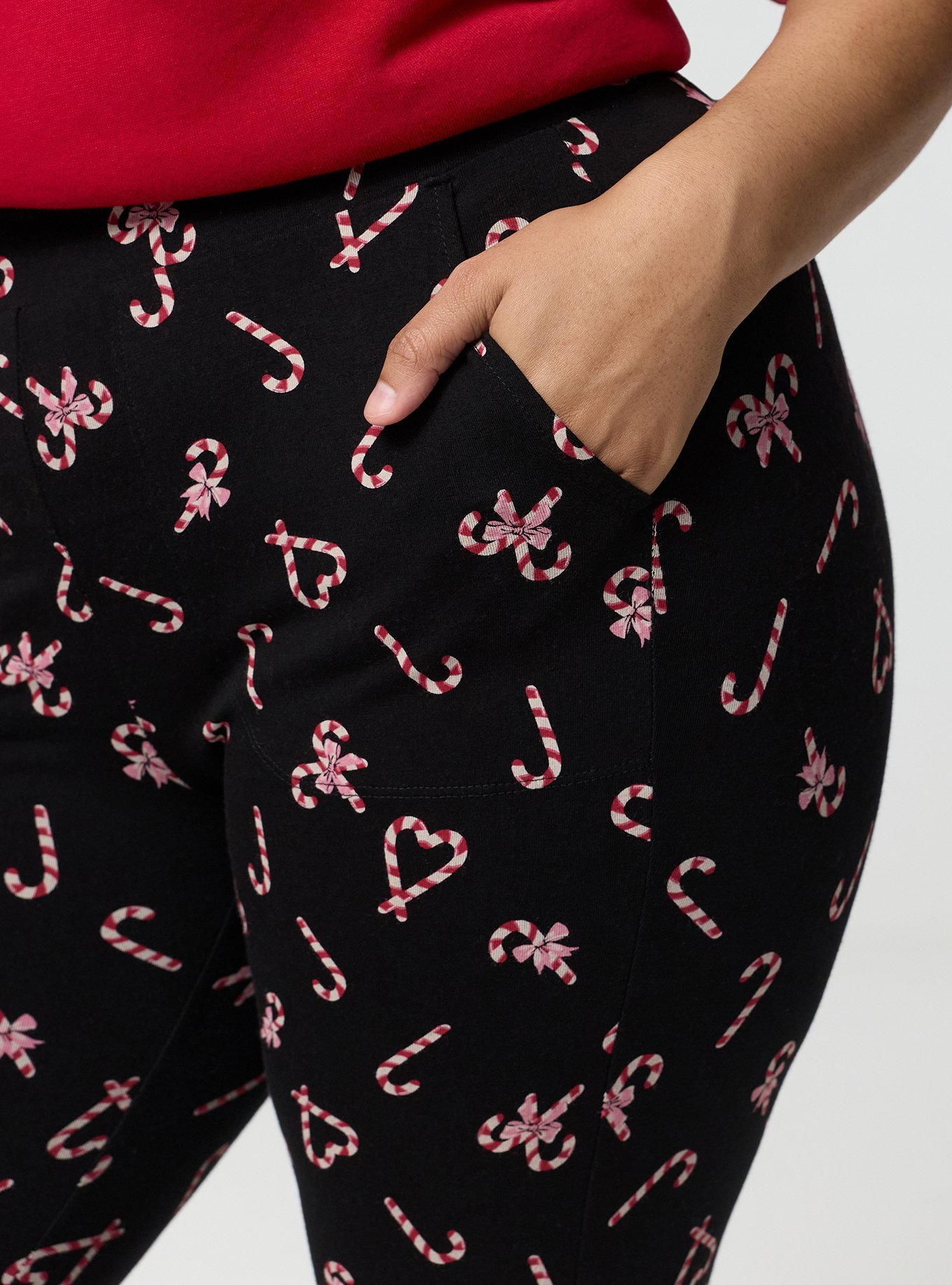 Full-Length Pocket Legging, CANDY CANE LANE BLACK, alternate