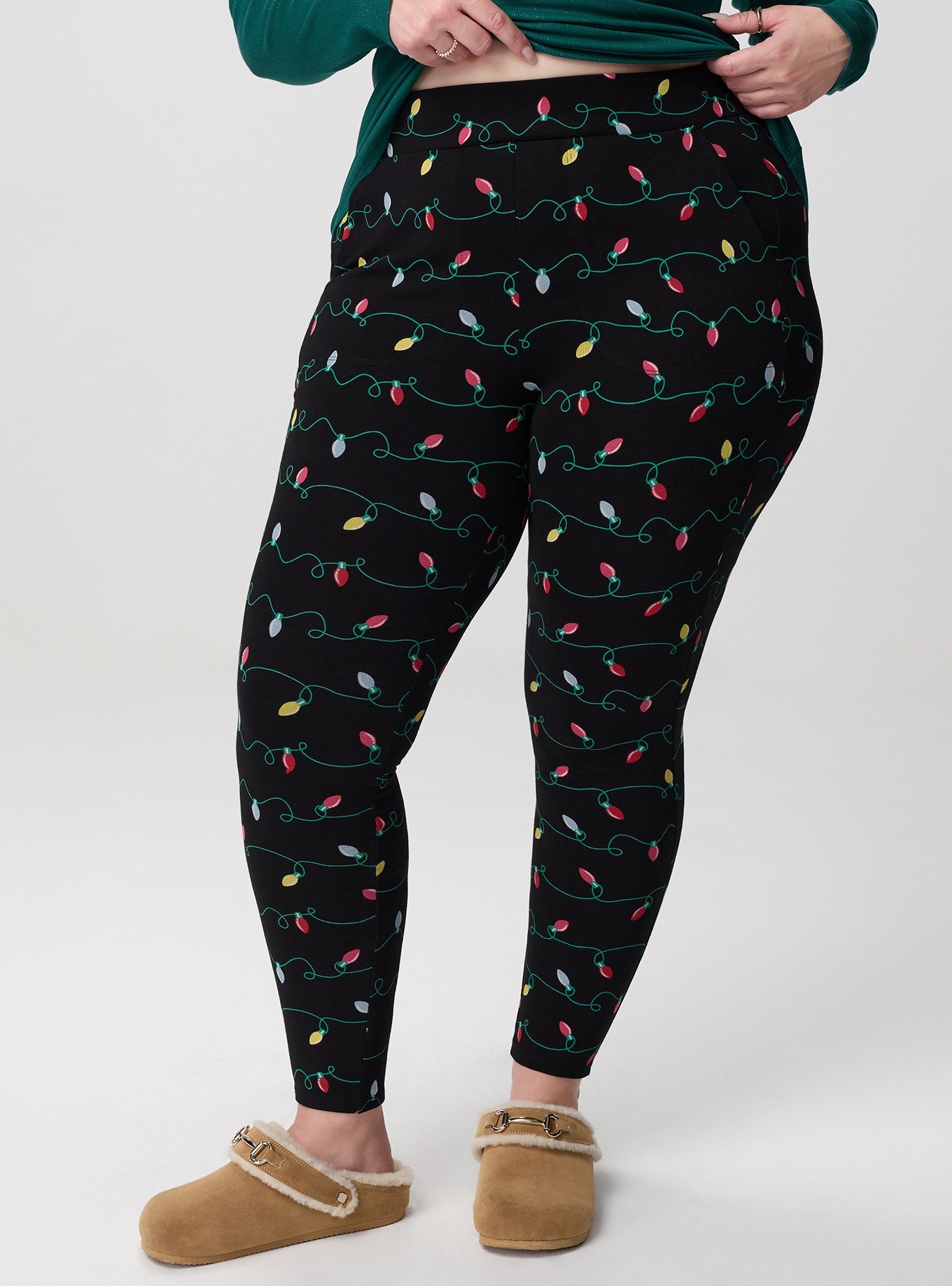 Full-Length Pocket Legging, STRING LIGHTS BLACK, alternate