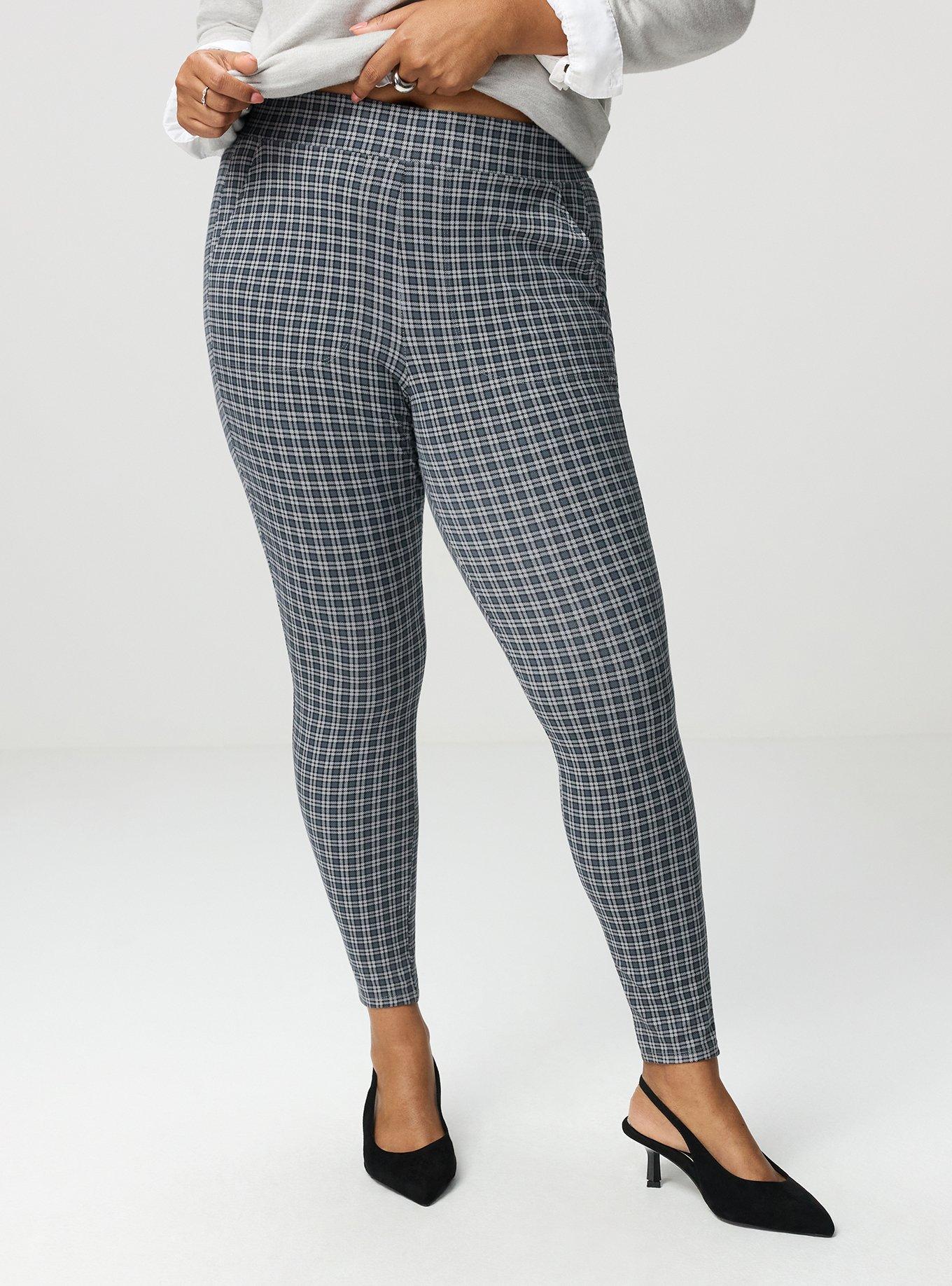 Full-Length Pocket Legging, INGRID PLAID GREY, alternate