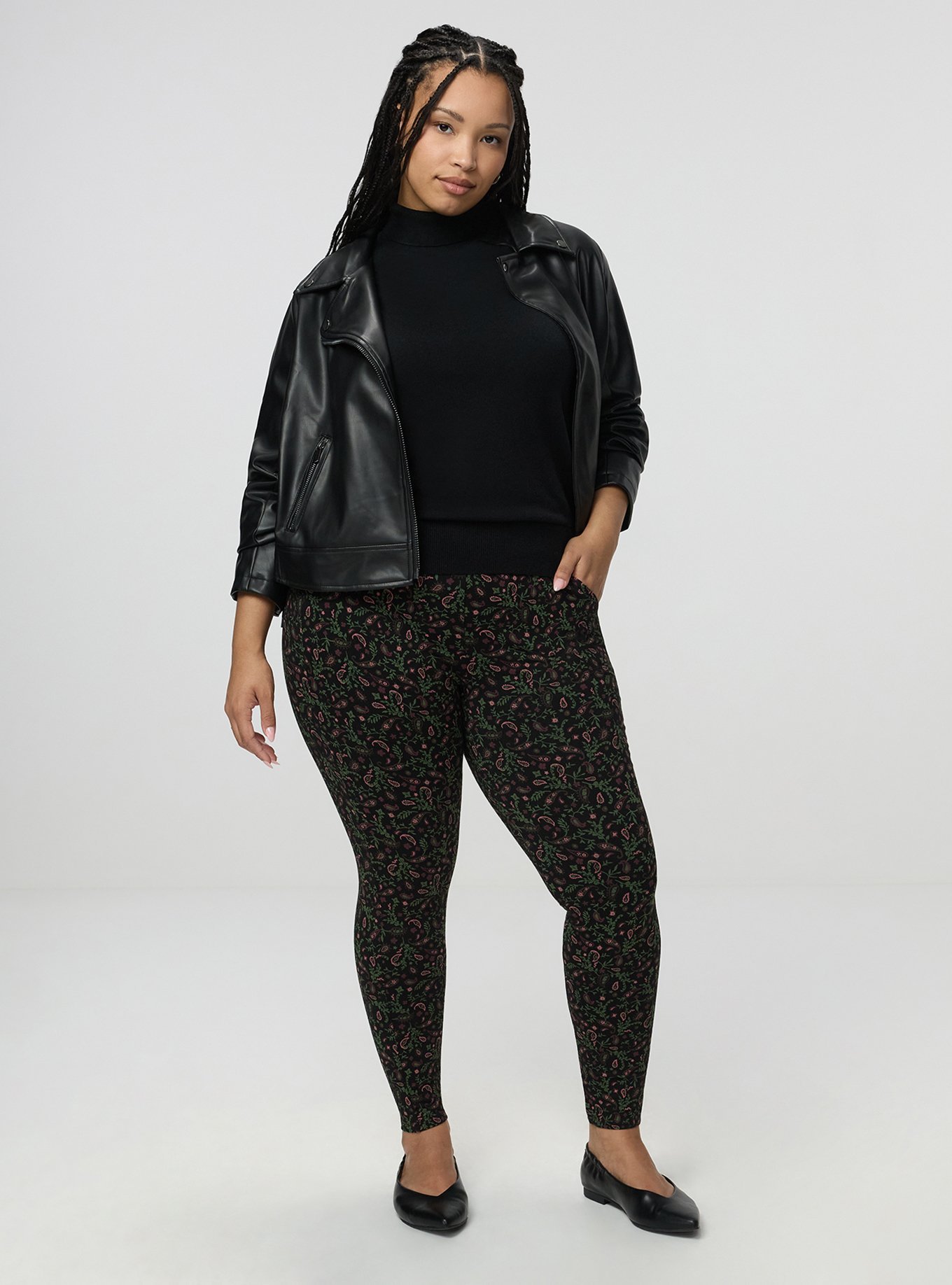Full-Length Pocket Legging, MARY PAISLEY BLACK, hi-res