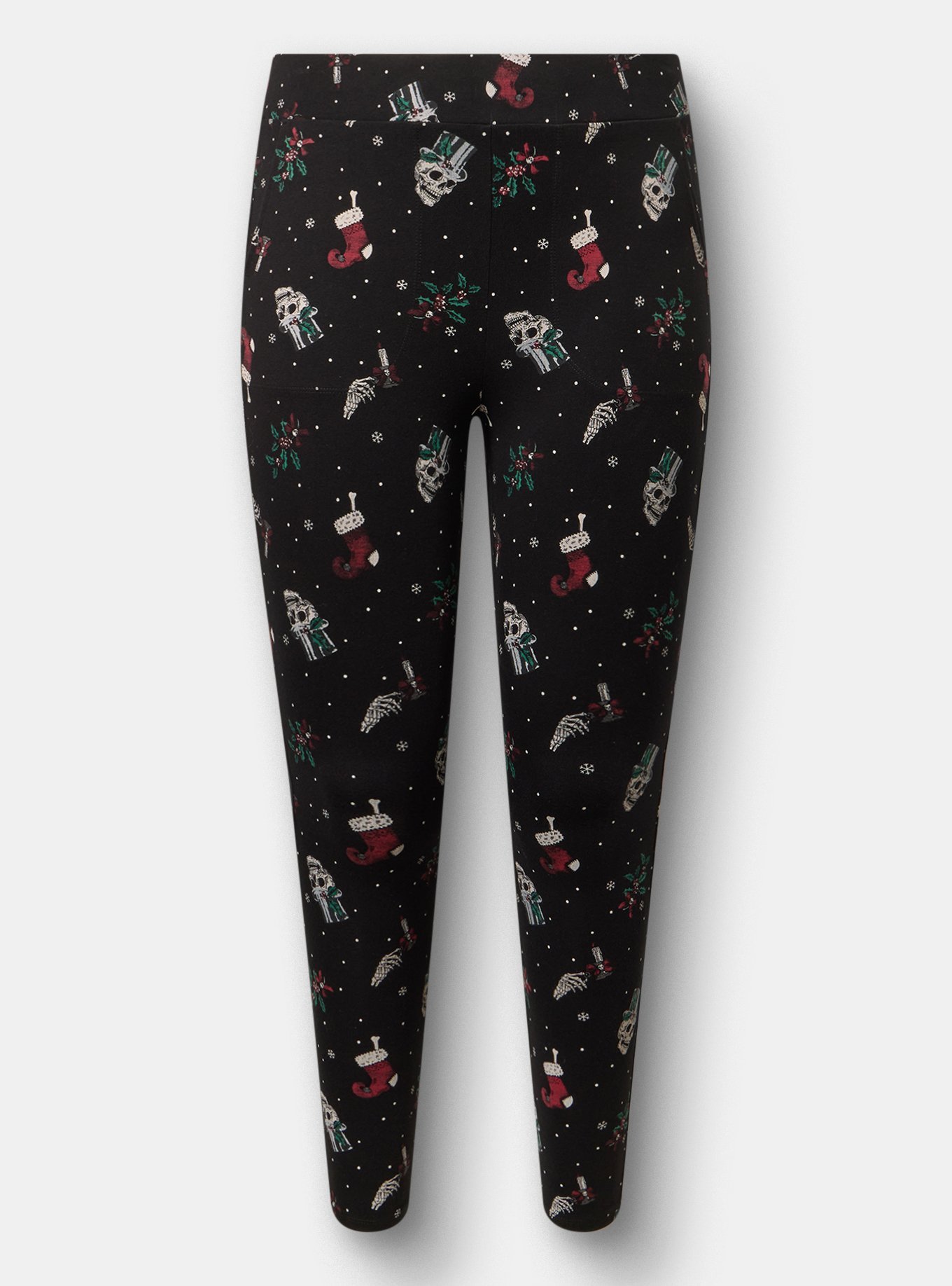 Full-Length Pocket Legging, CAROLING SKULLS  BLACK, hi-res