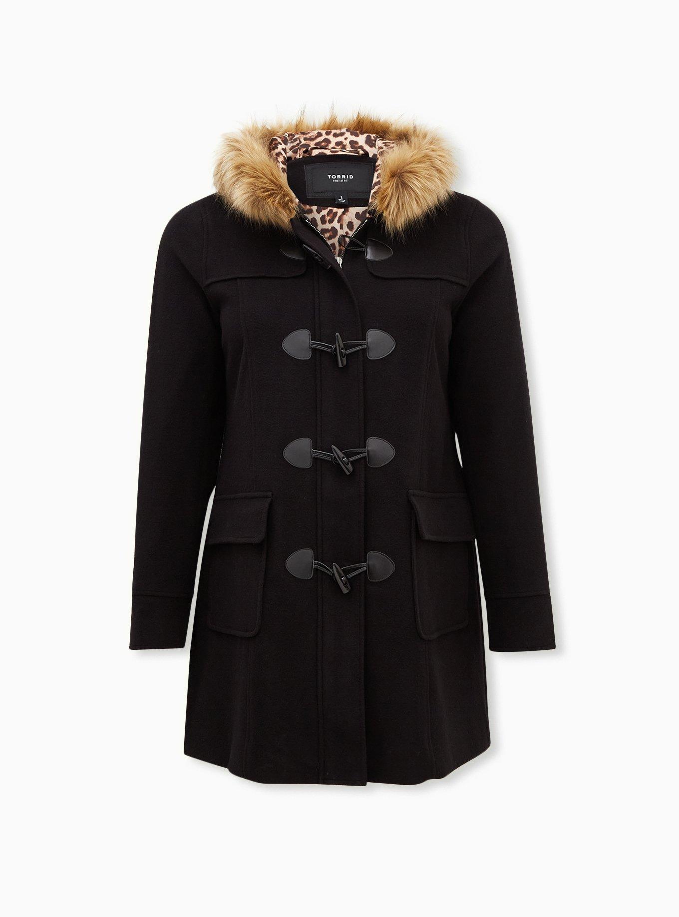 Plus Size Ponte Toggle Coat Torrid
