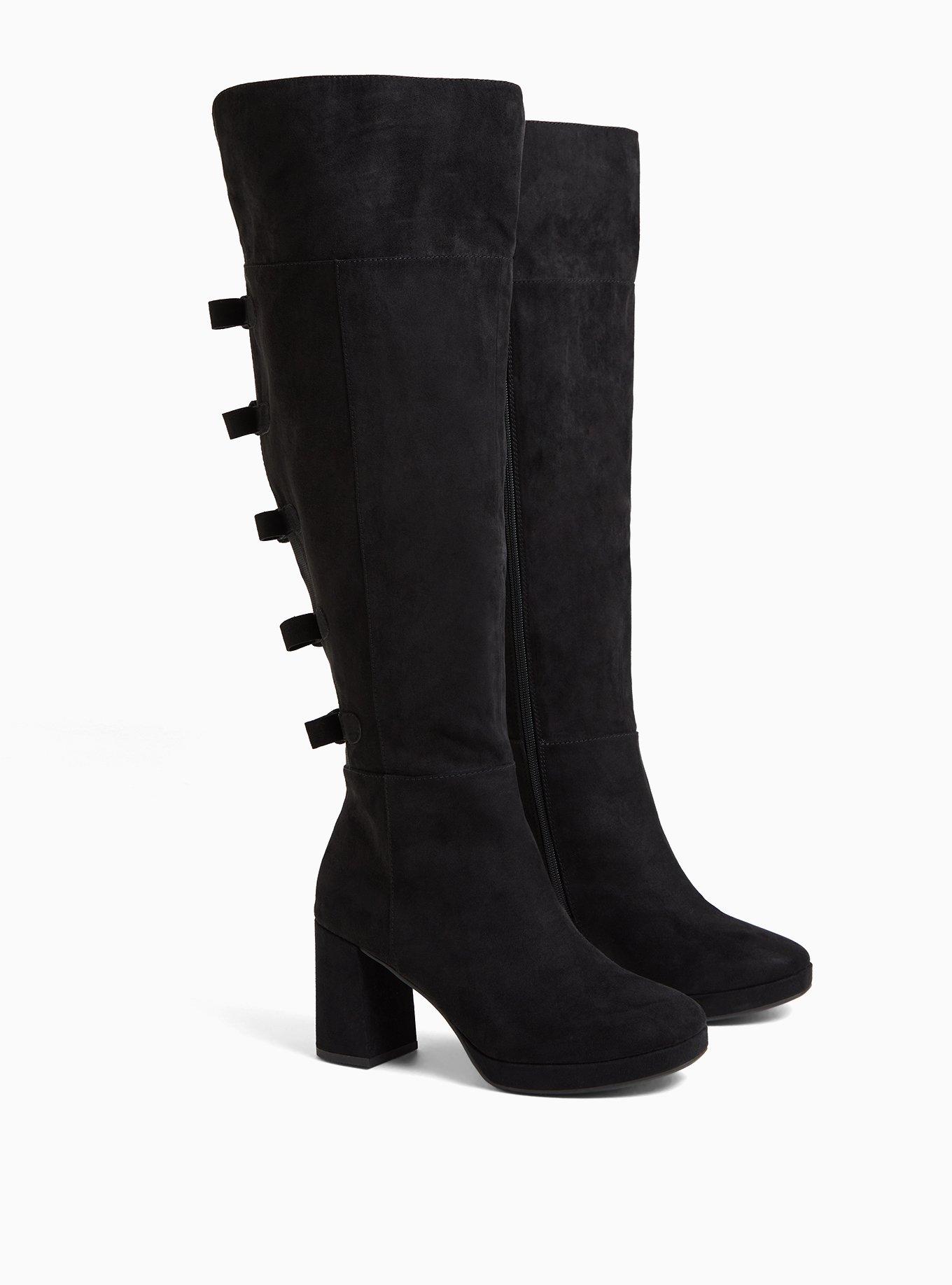 Torrid lace up hot sale knee high boots