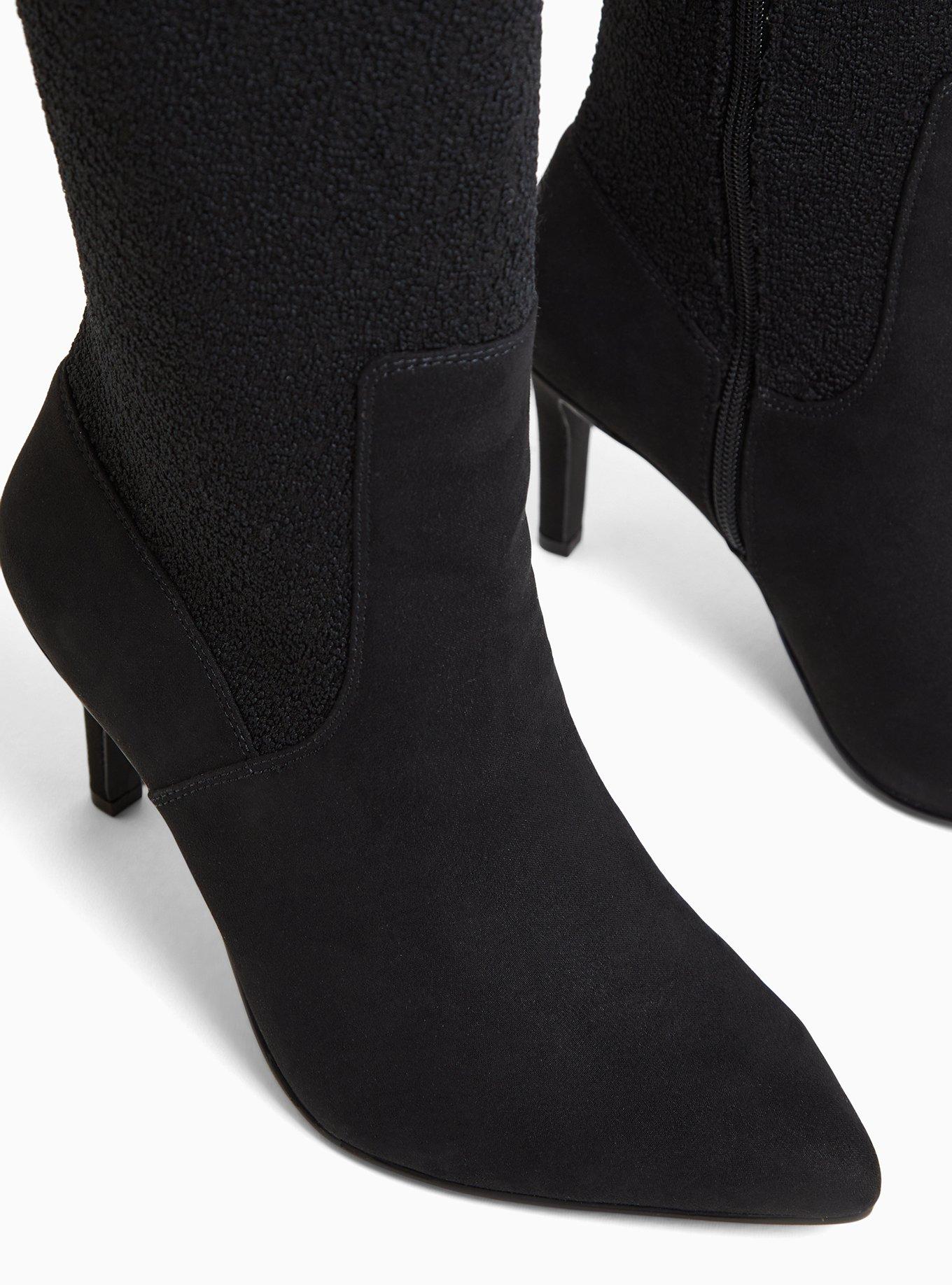 Plus Size Black Stretch Over-The-Knee Boot (WW), BLACK, alternate