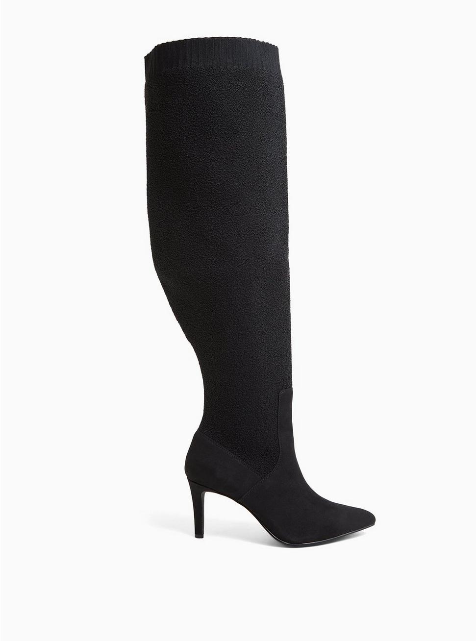 Plus Size - Black Stretch Over-The-Knee Boot (WW) - Torrid