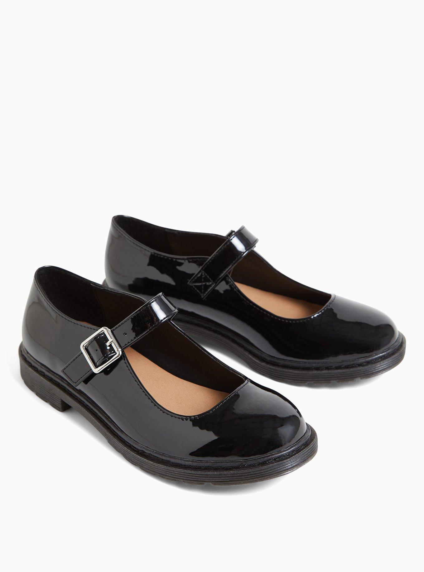 Black flat mary sales jane shoes