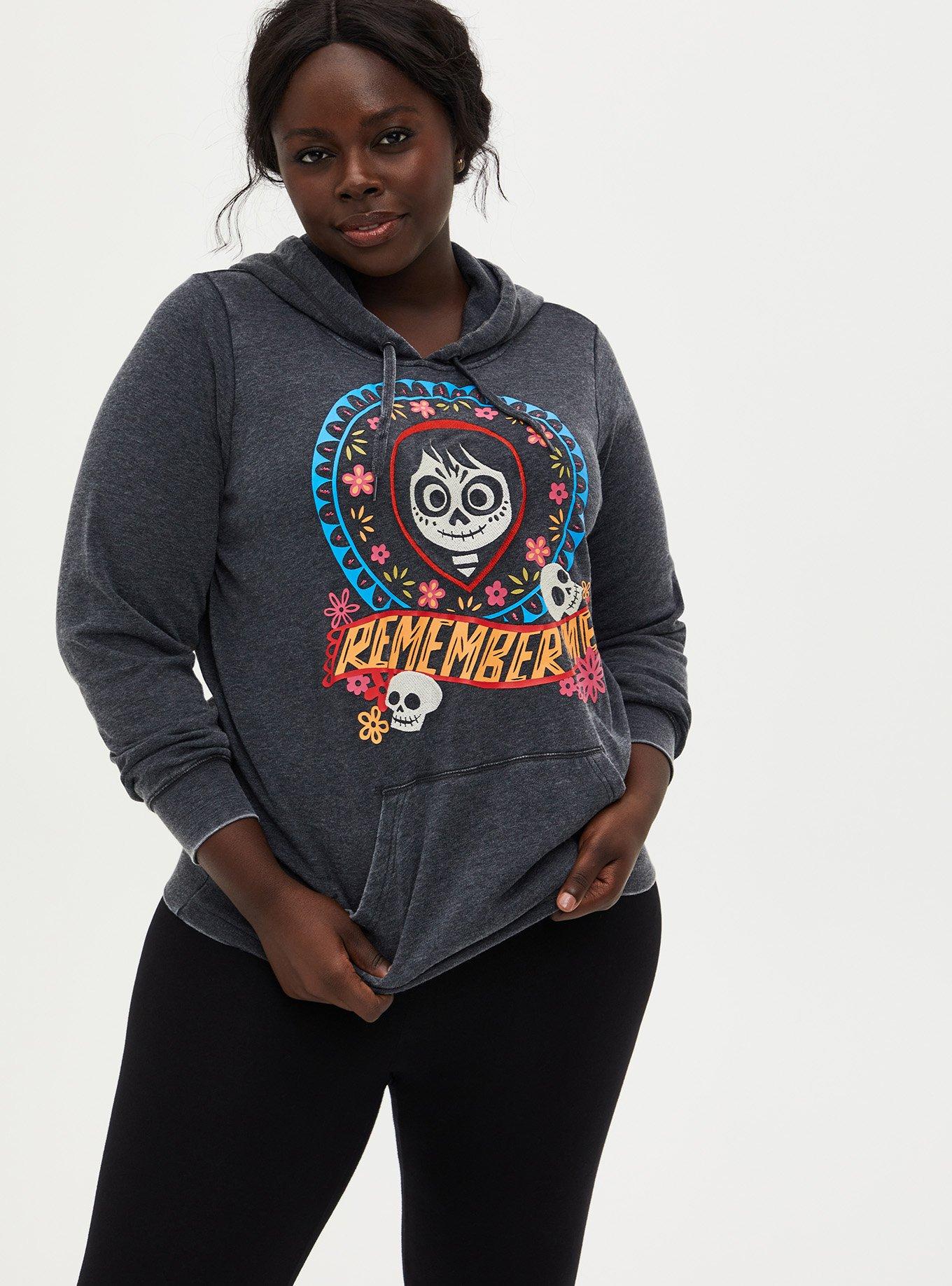 Disney Coco Remember Me Grey Hoodie, DEEP BLACK, hi-res