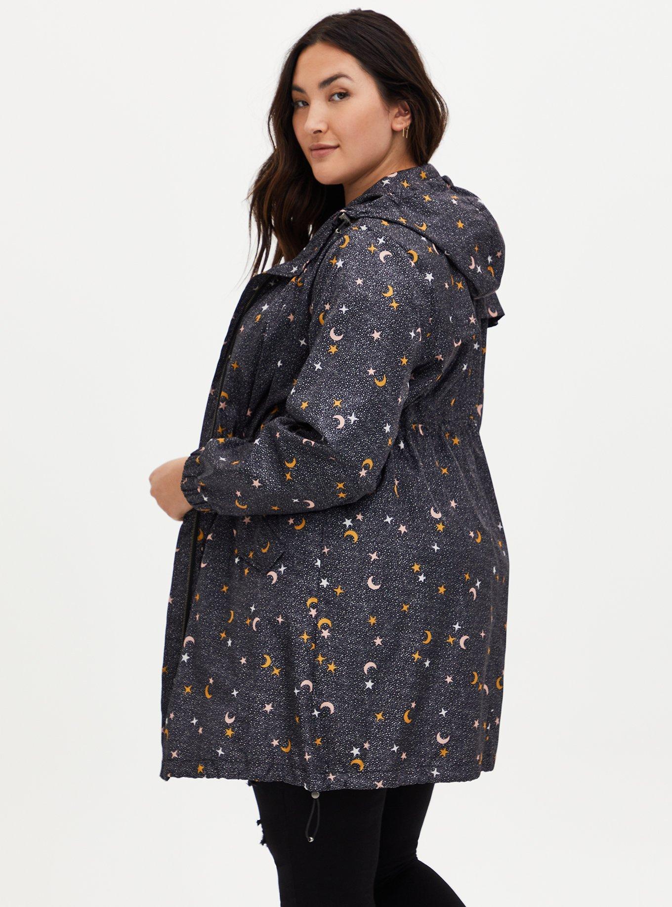 Plus Size Nylon Longline Rain Jacket Torrid