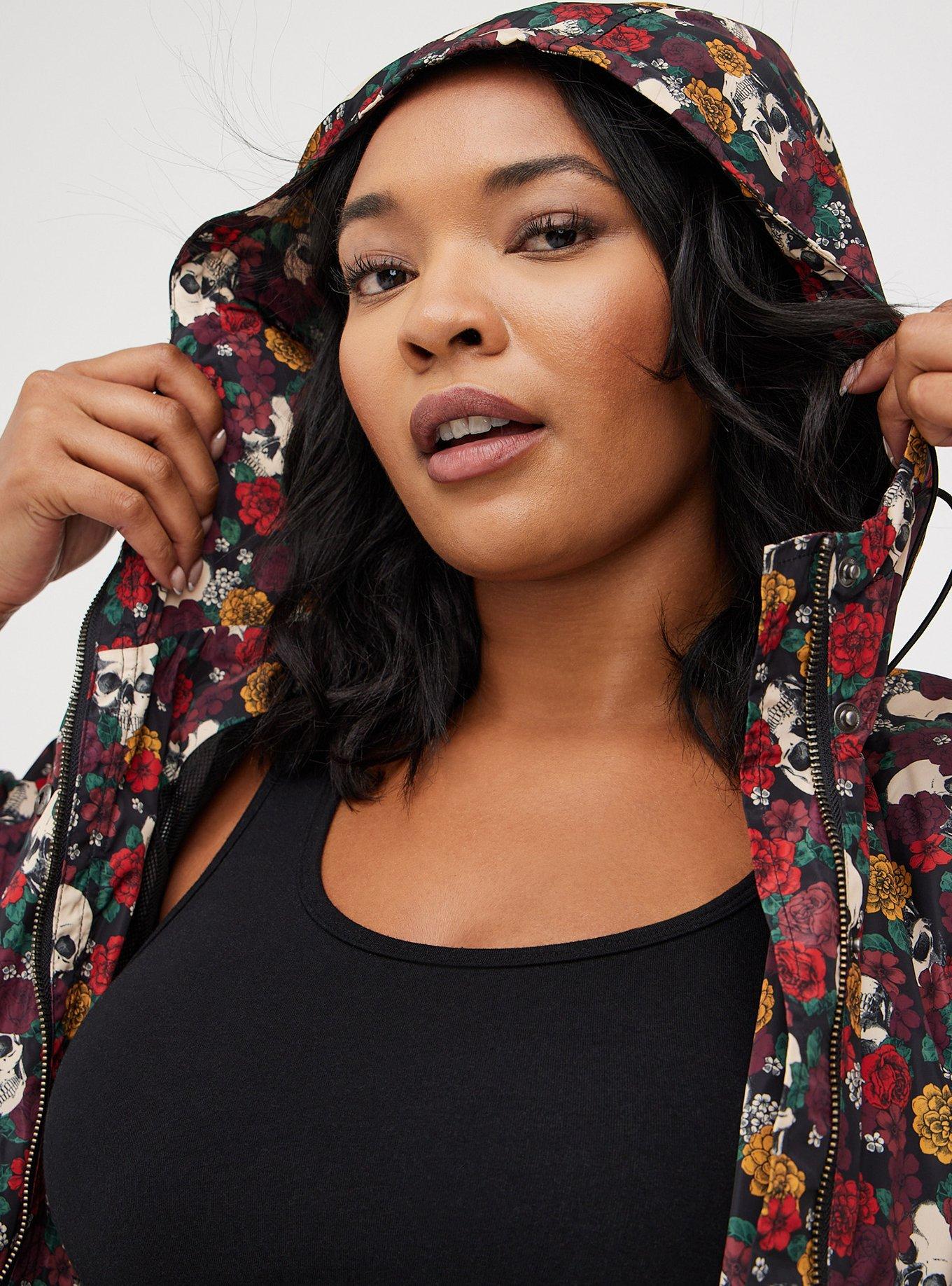 Plus Size - Nylon Longline Rain Jacket - Torrid