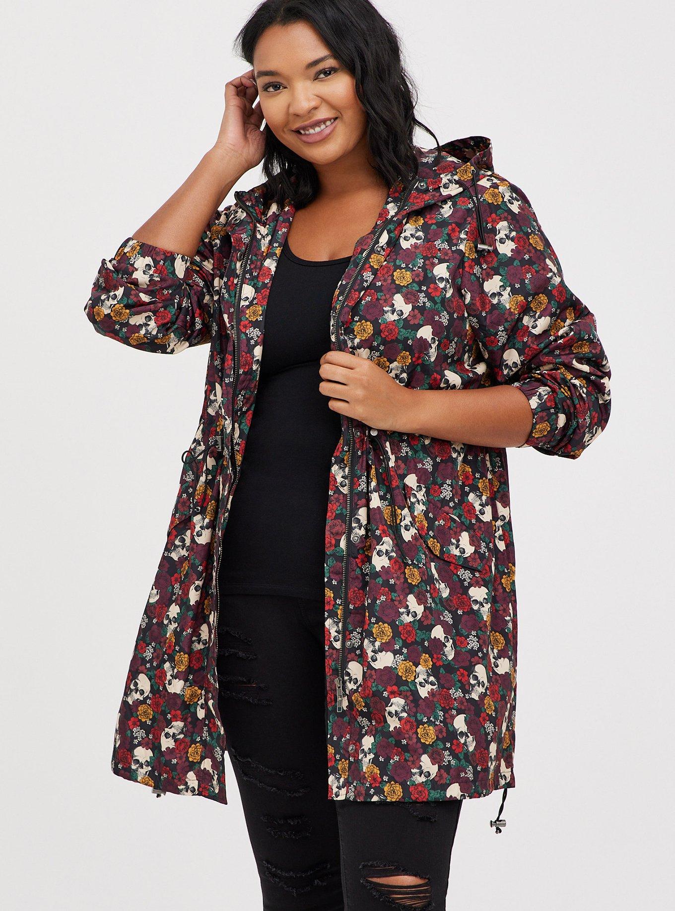 Patterned rain hot sale jacket