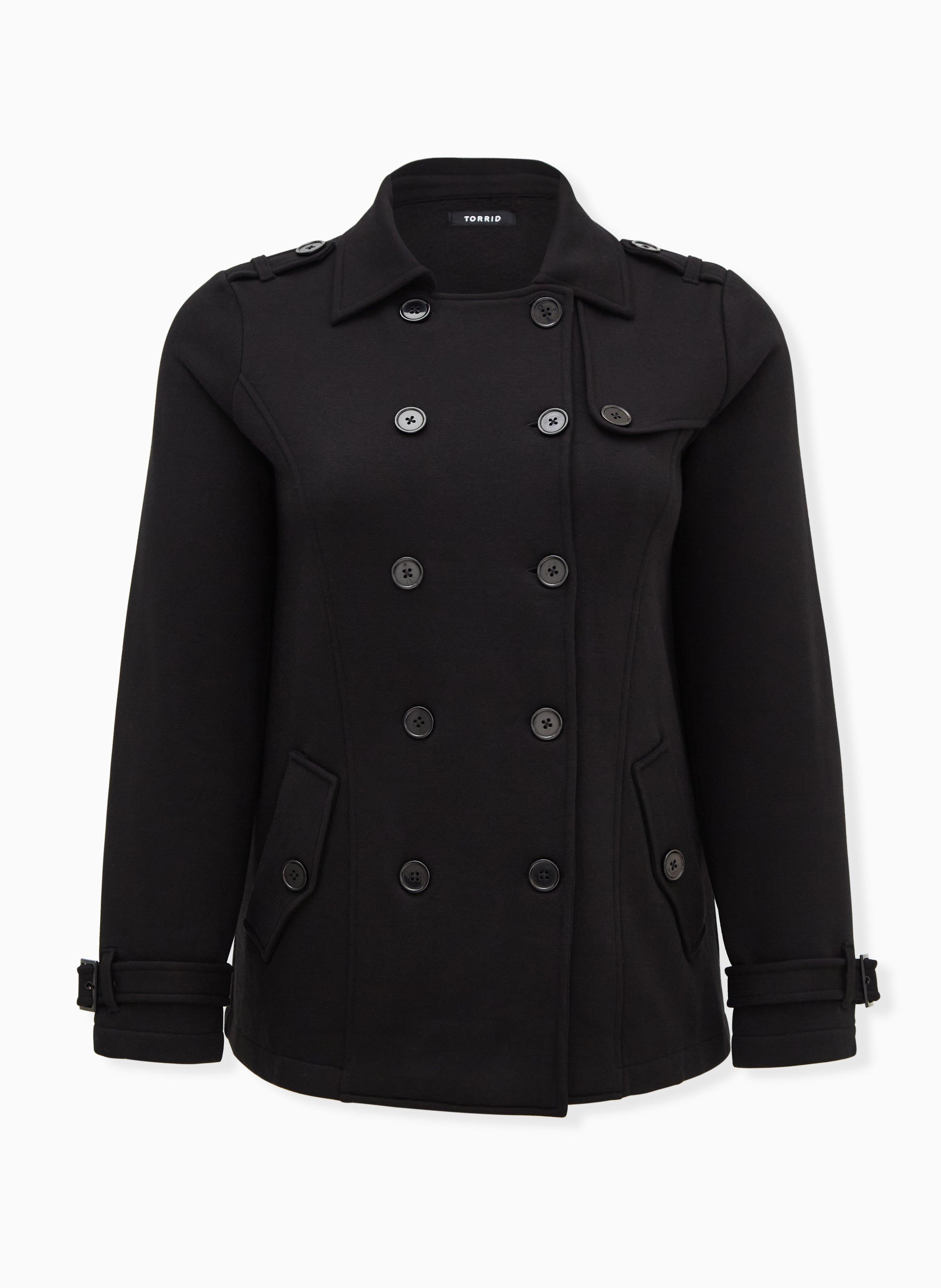 Plus Size - Fleece Peacoat Jacket - Torrid