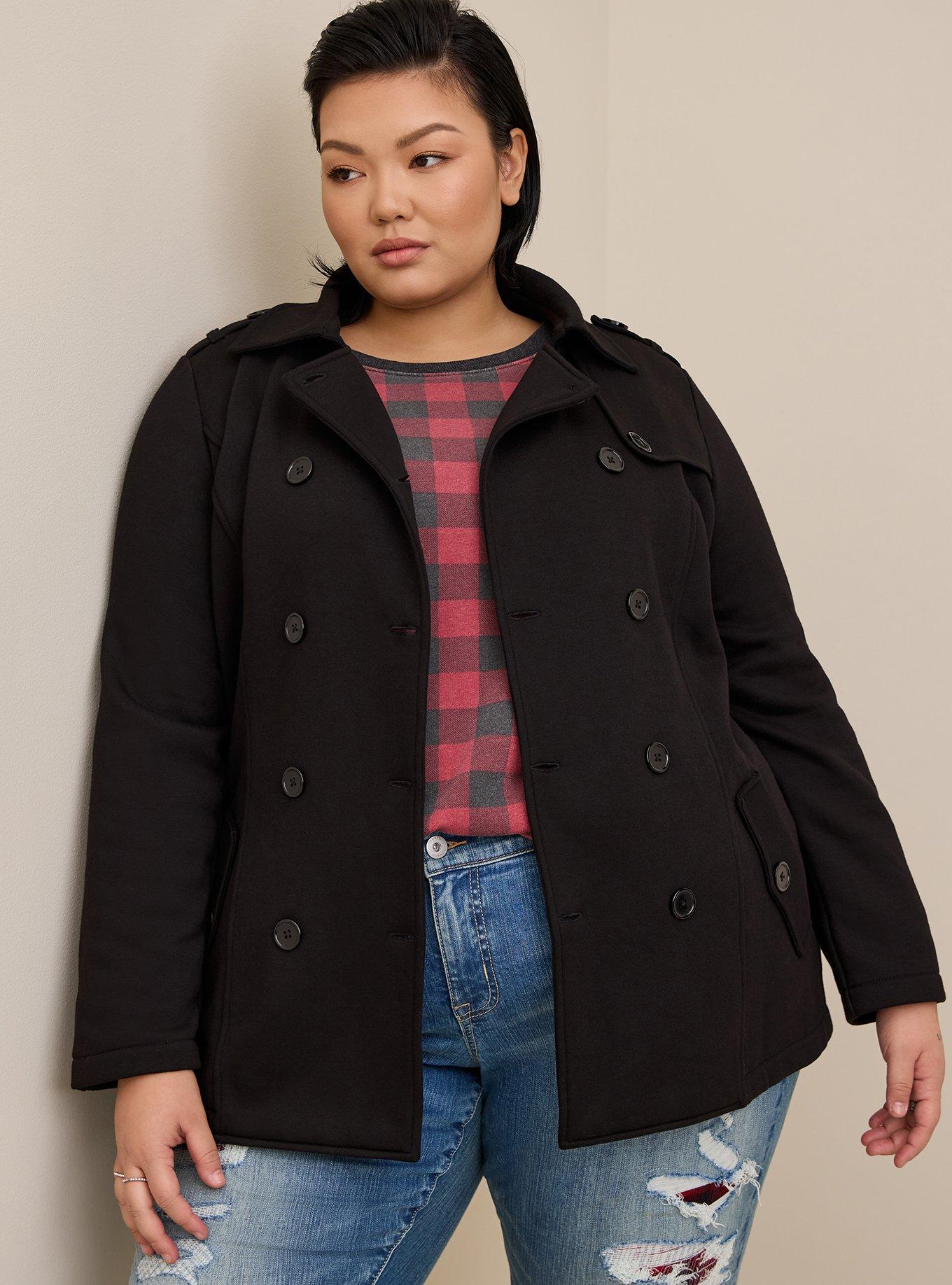 Plus size pea coats canada best sale