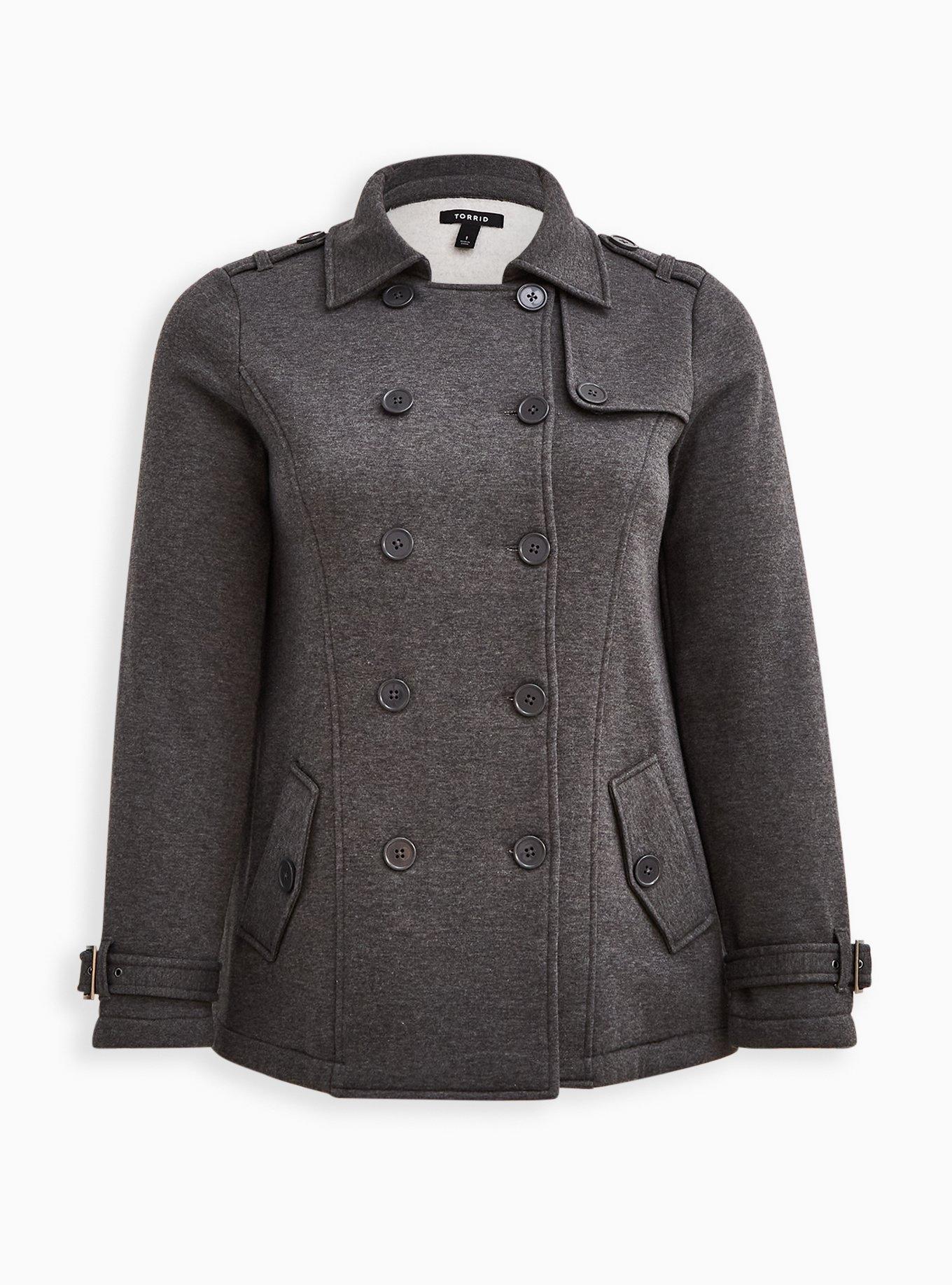 Womens on sale fleece peacoat