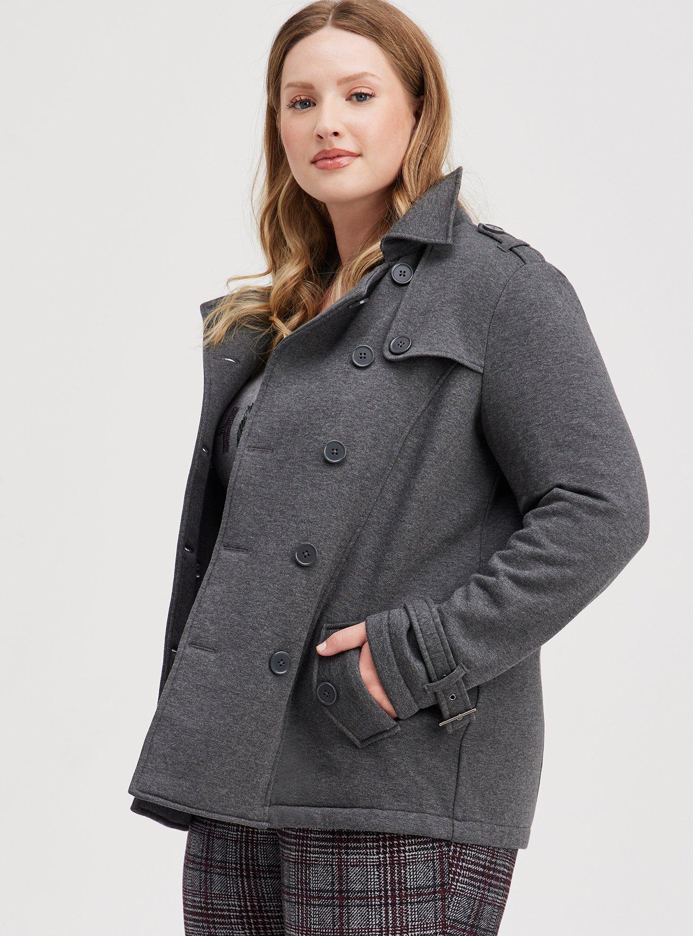 Grey 2024 peacoat womens