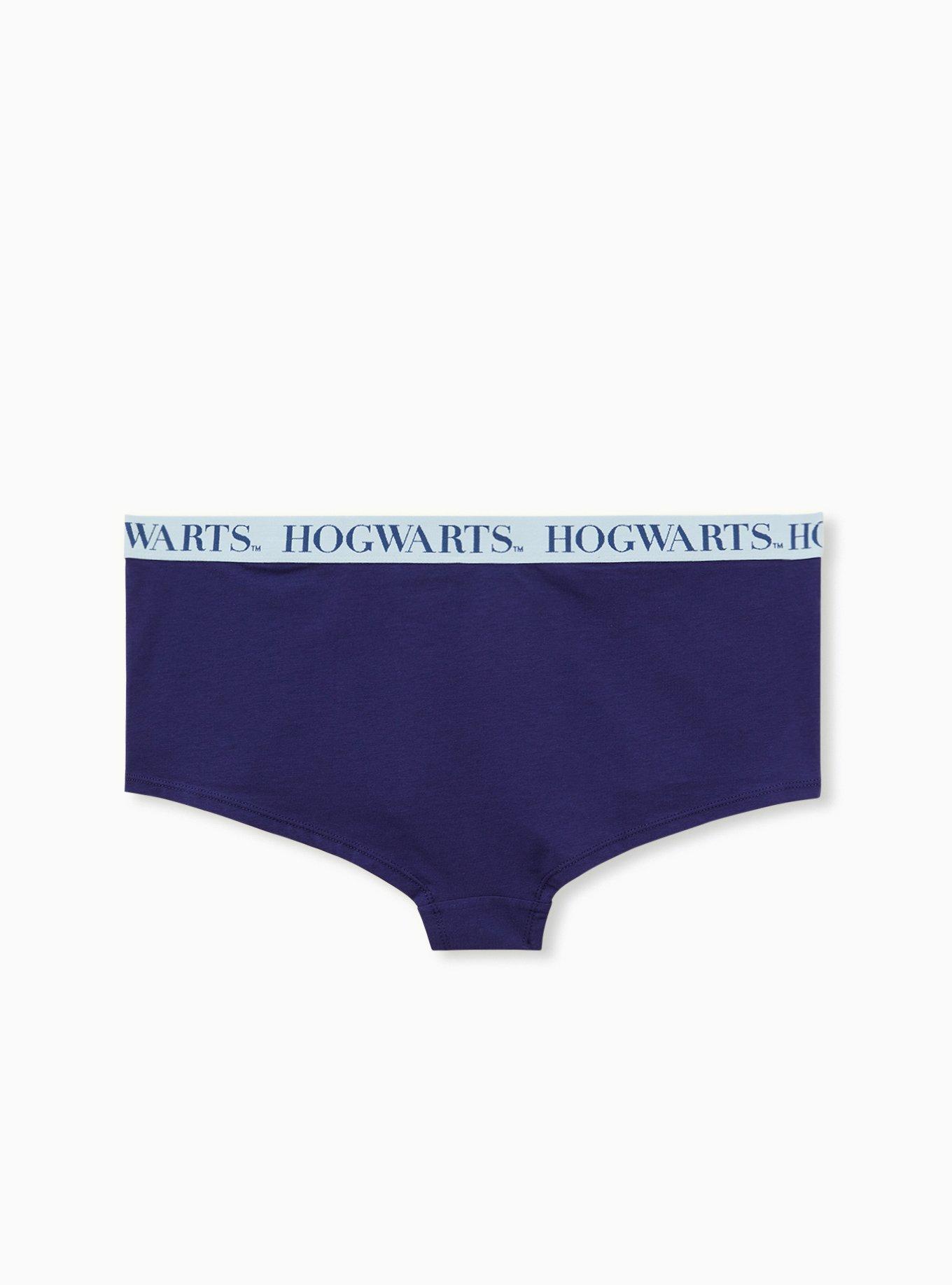 Plus Size - Harry Potter Seamless Boyshort Panty - Cotton Hedwig Navy Blue  - Torrid