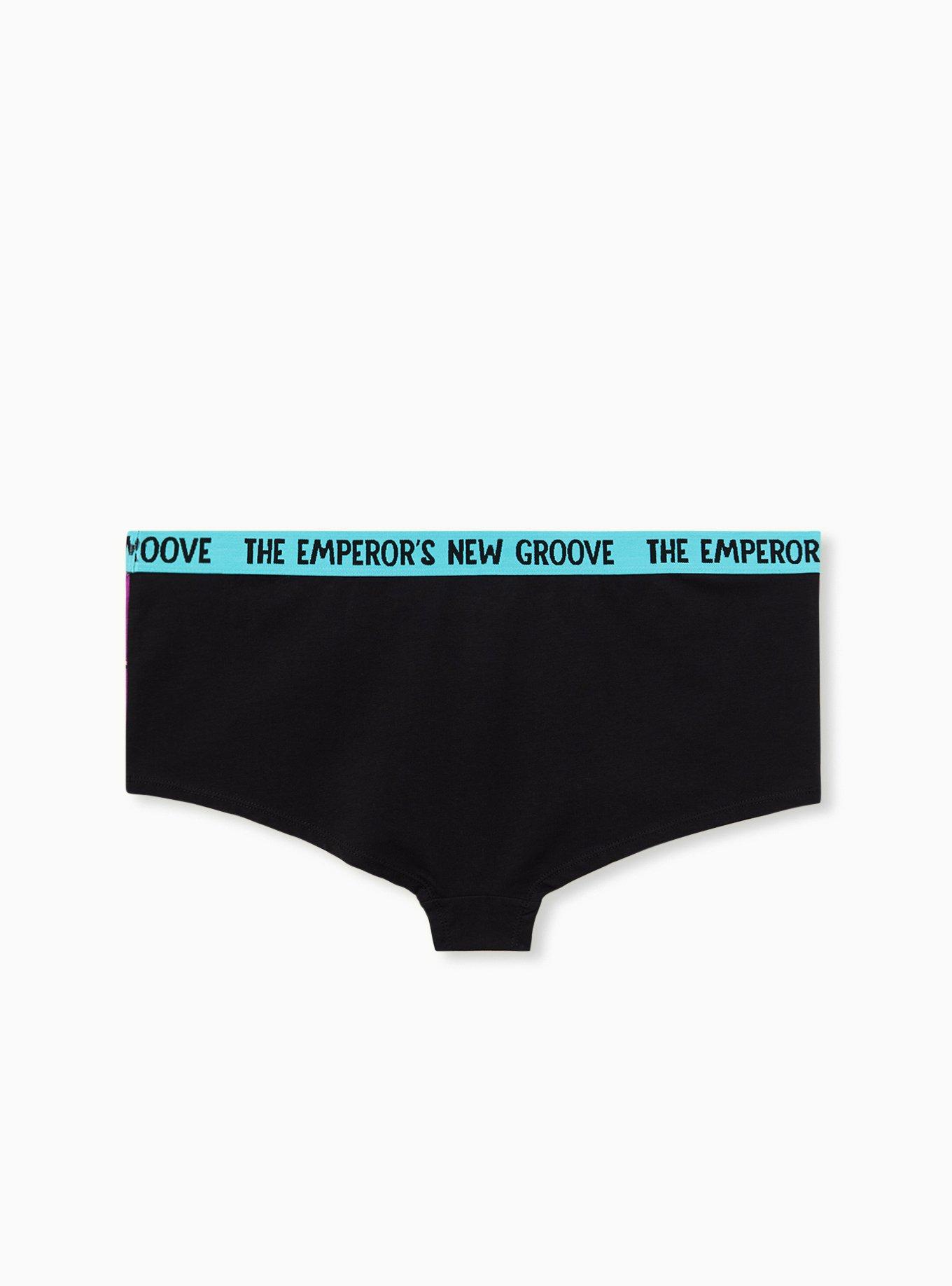 Plus Size Disney The Emporer's New Groove Multi Cotton Boyshort Panty, MULTI, alternate