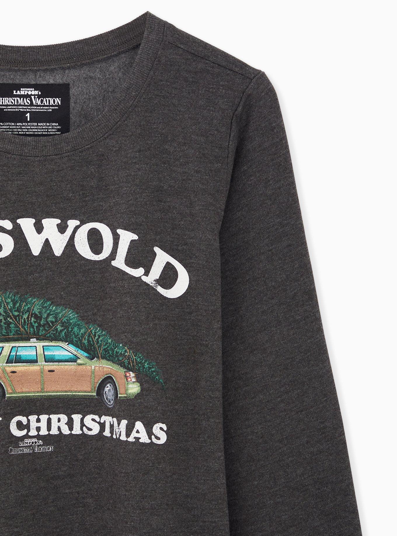 National Lampoon's Griswold Family Christmas Charcoal Grey Sweatshirt, CHARCOAL GREY, alternate