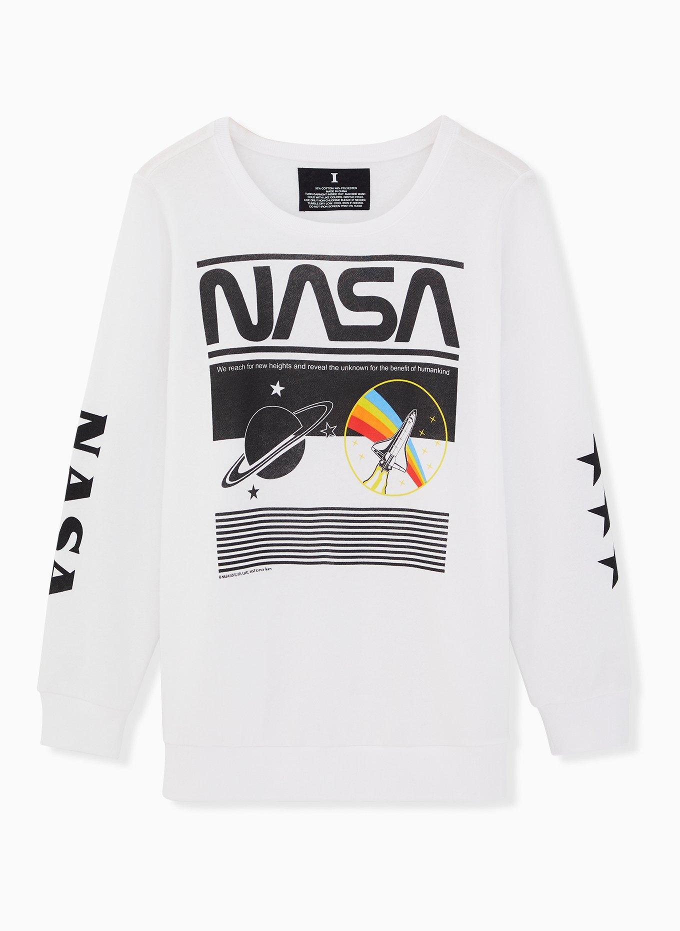 White nasa sweatshirt sale