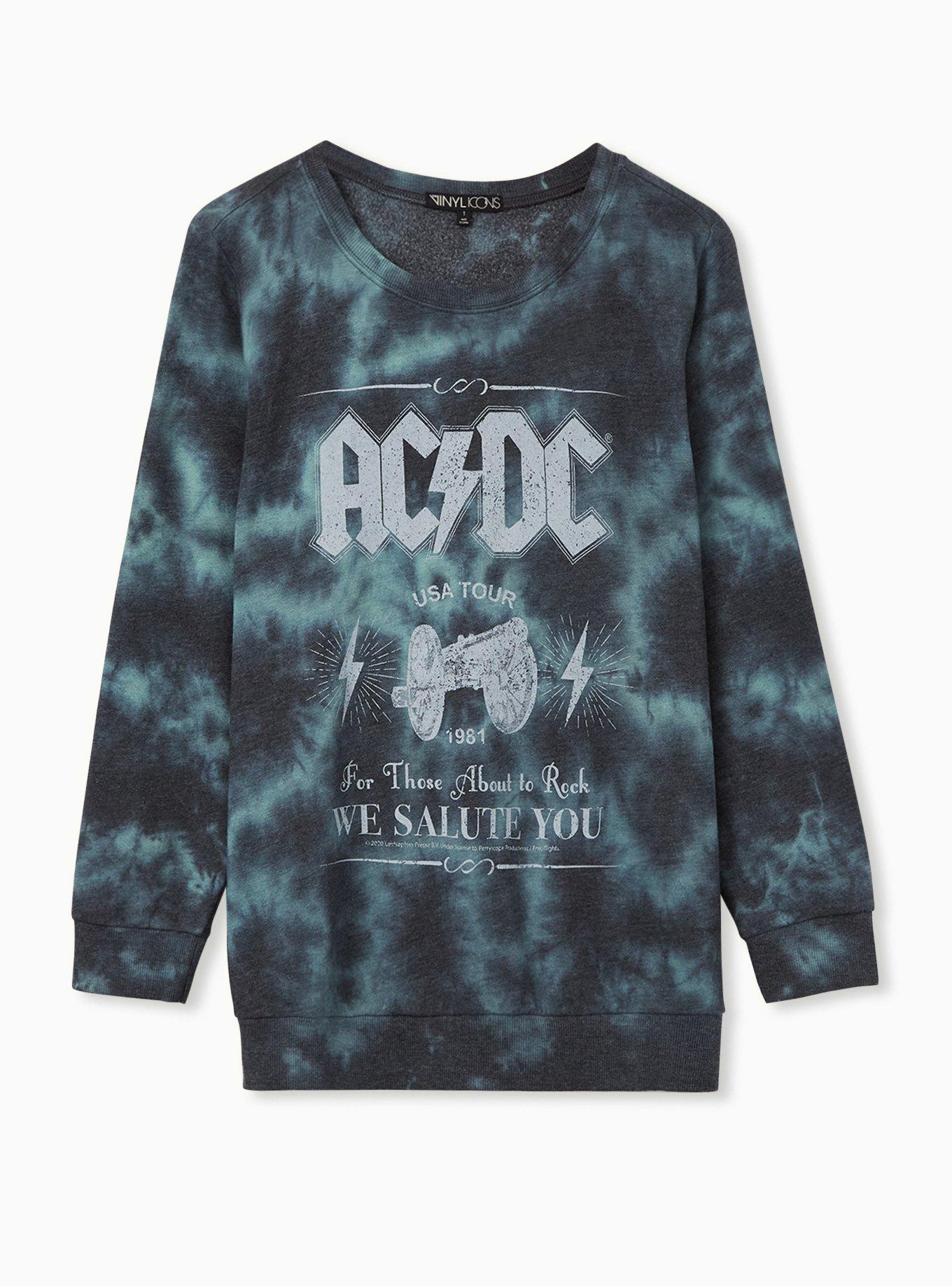 Acdc tie dye cheap sweatshirt