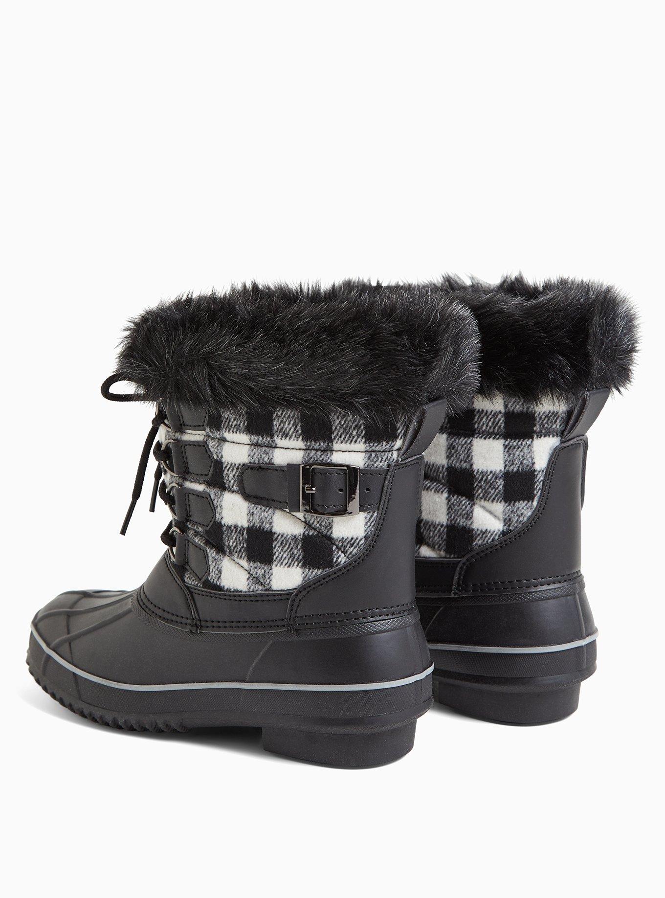 Plaid on sale duck boots