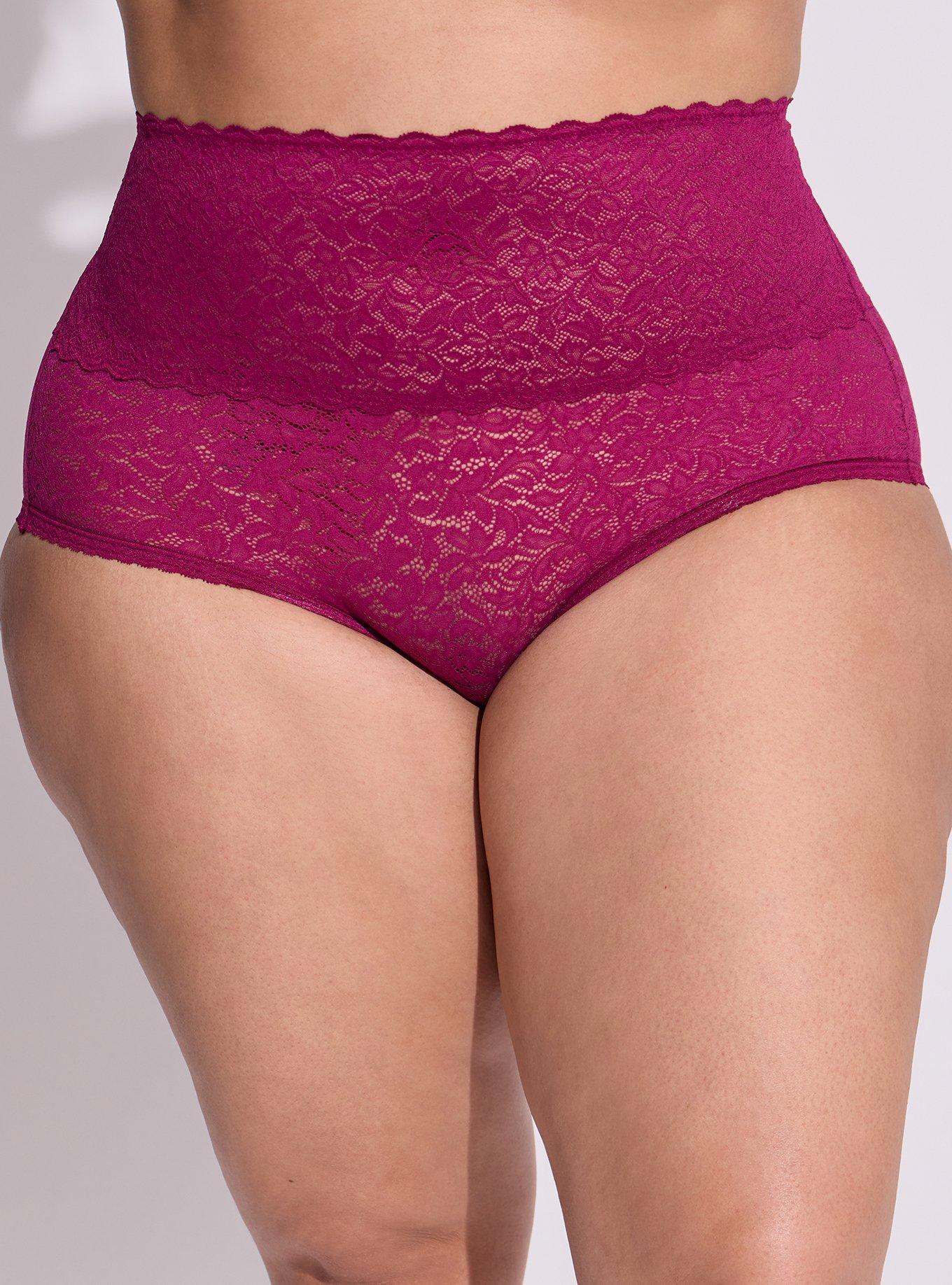 4-Way Stretch Lace High-Rise Brief Panty
