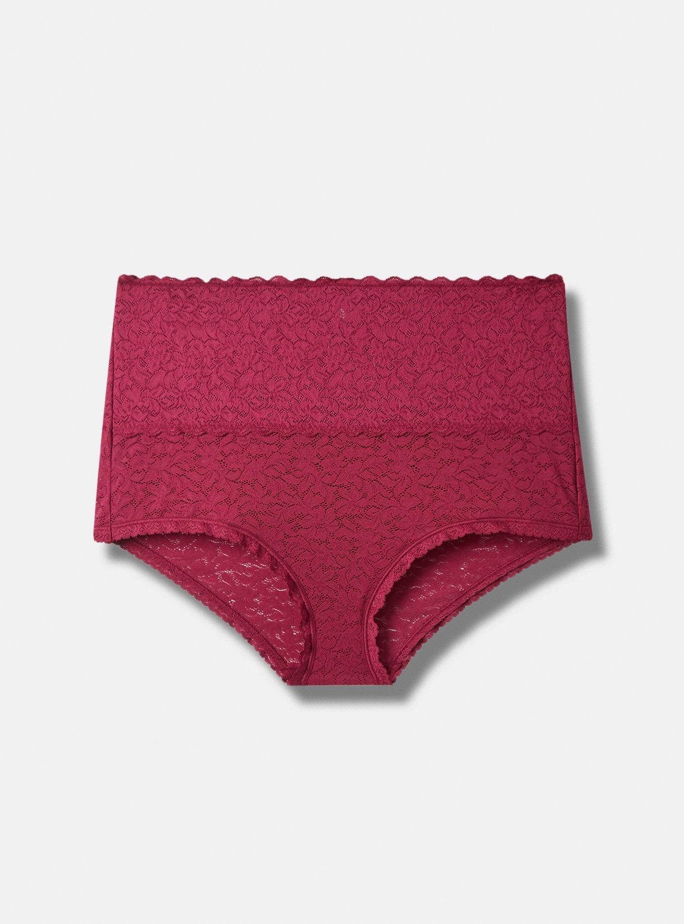 Plus Size 4Way Stretch Lace HighRise Brief Panty Torrid