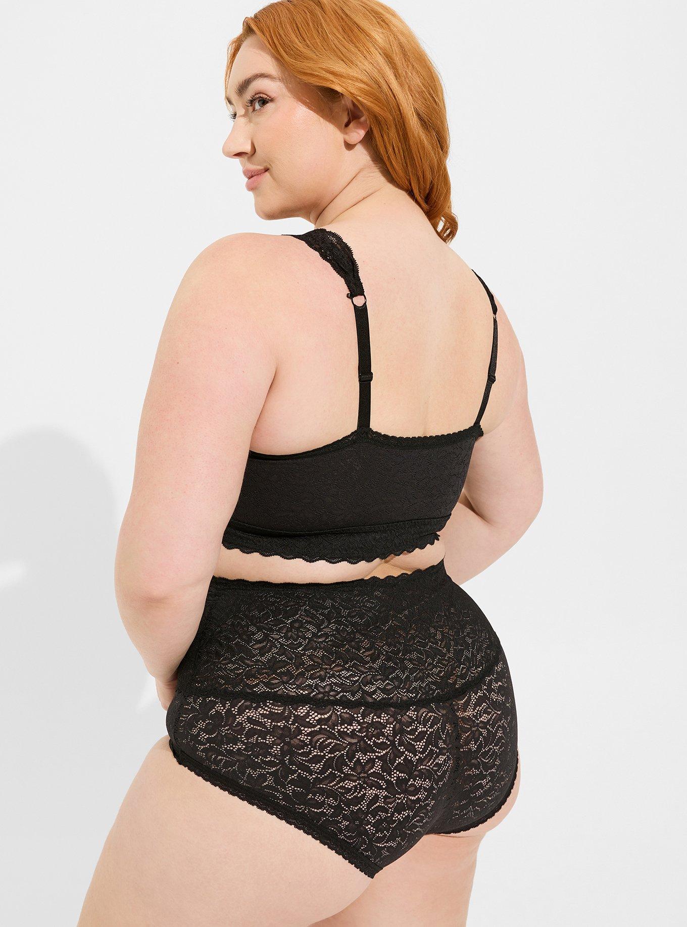 Plus Size - 4-Way Stretch Lace Mid-Rise Boyshort Logo Panty - Torrid