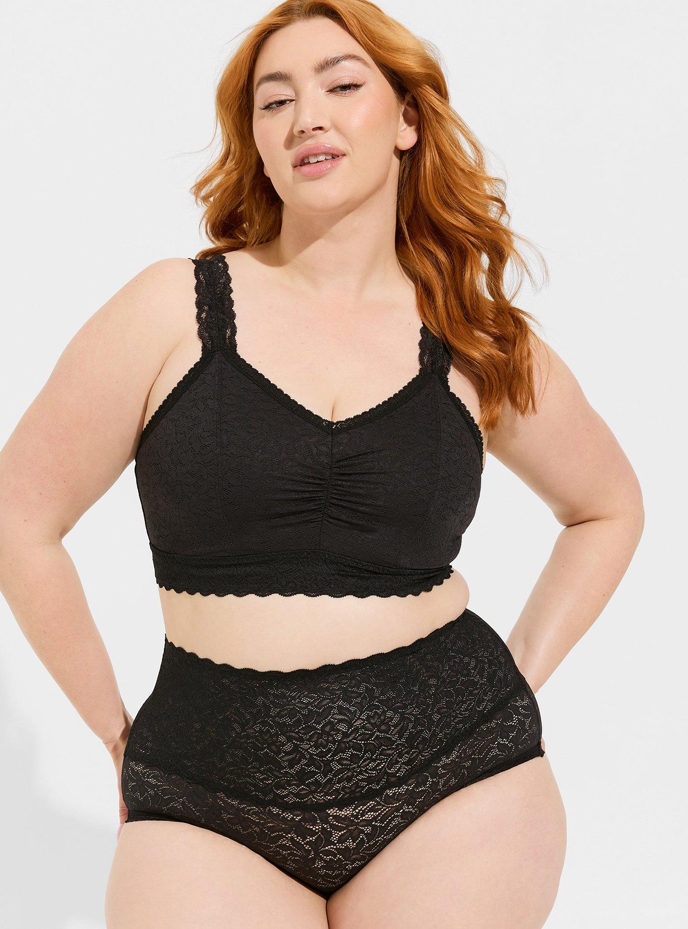 Plus Size - 4-Way Stretch Lace High-Rise Brief Panty - Torrid