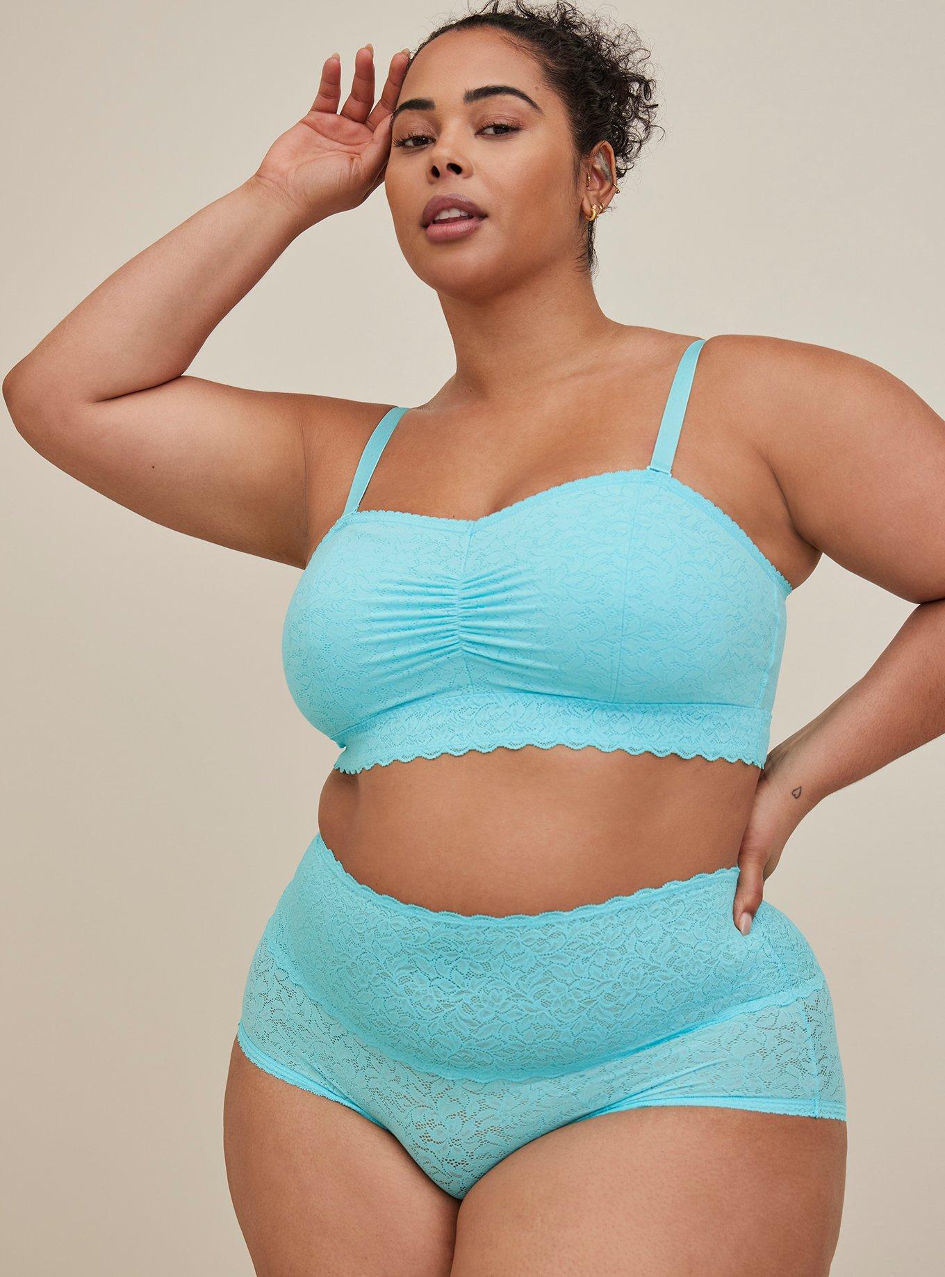 Plus Size 4 Way Stretch Lace High Rise Brief Panty Torrid