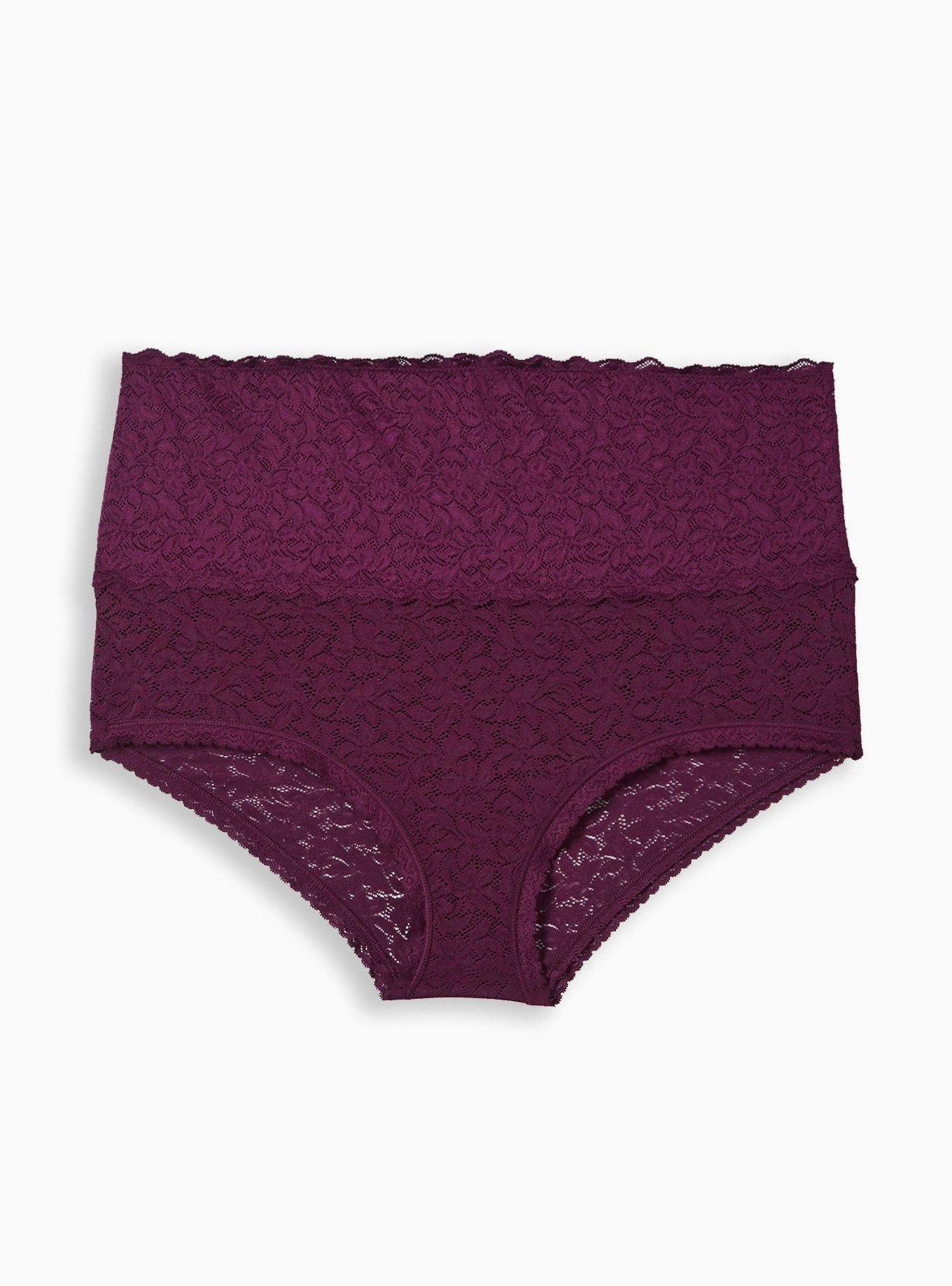 Plus Size - 4-Way Stretch Lace High-Rise Thong Panty - Torrid