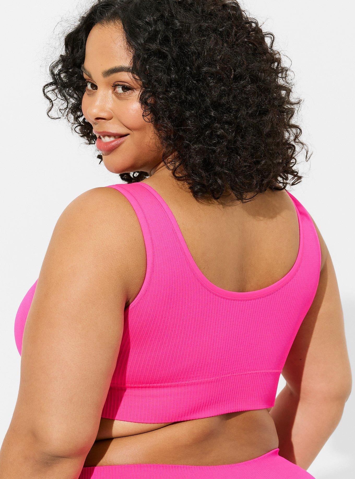 Lightly Lined Full Coverage Lounge Tank Bra - Dusty pink