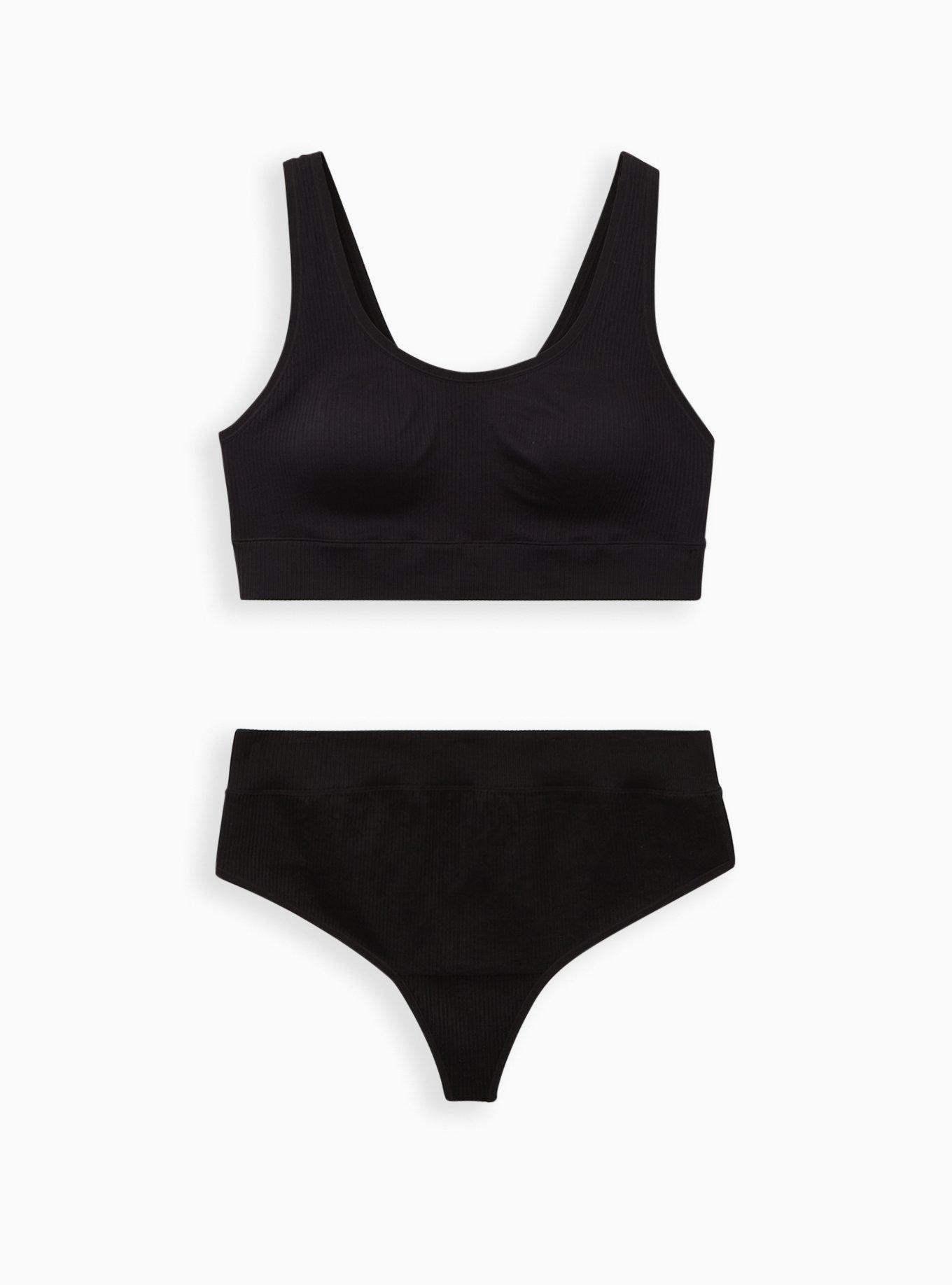 Seamless Scoop Bralette & Brief Set